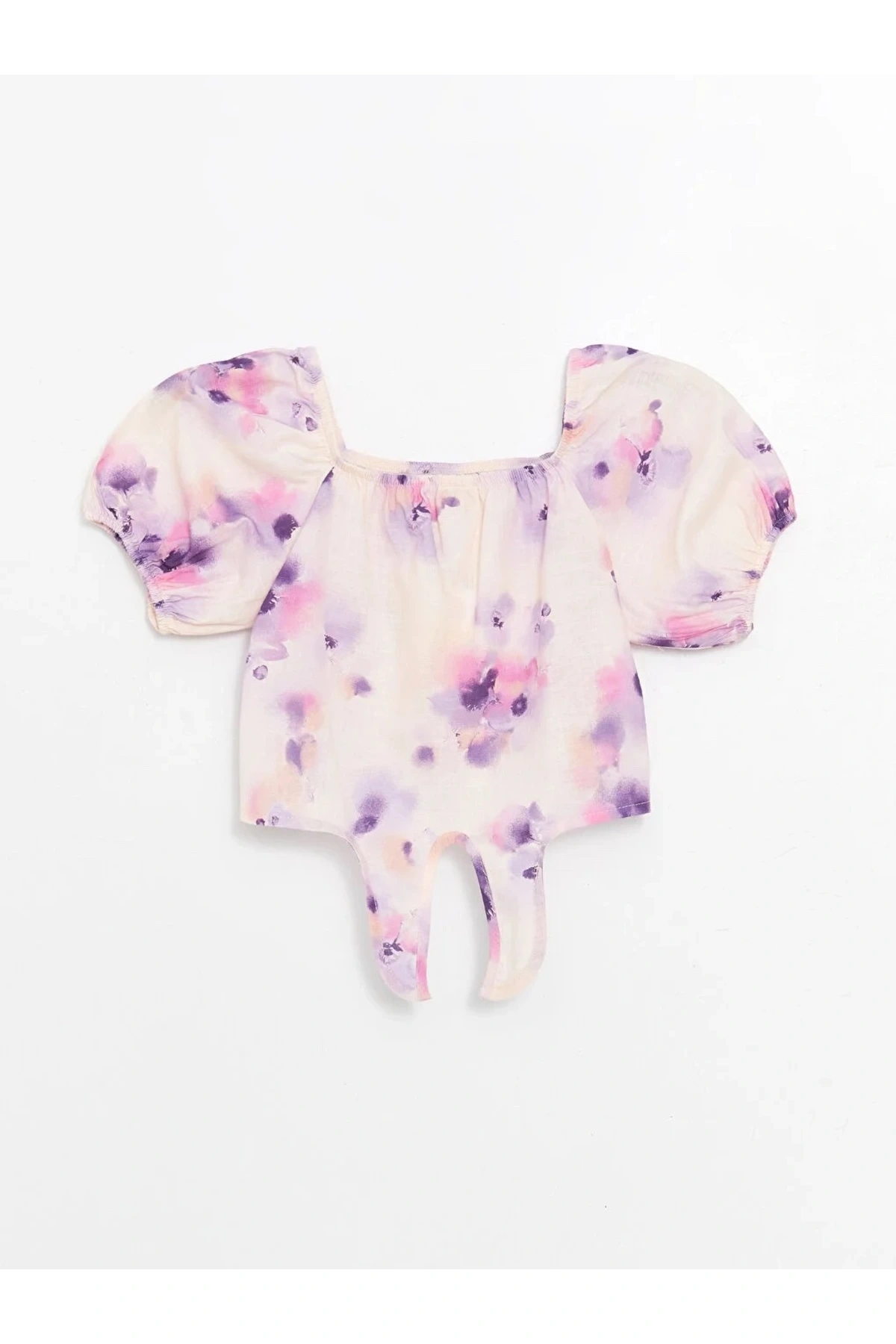 LCW Kids Kare Yaka Kız Çocuk Crop Bluz