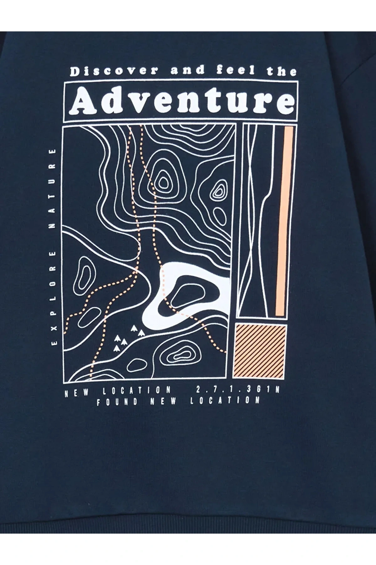 LCW Kids Lacivert Bisiklet Yaka Erkek Çocuk Sweatshirt