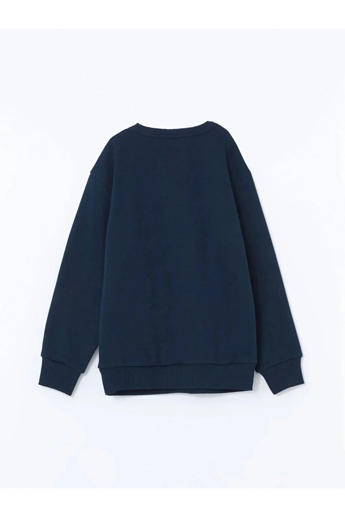 LCW Kids Lacivert Bisiklet Yaka Erkek Çocuk Sweatshirt