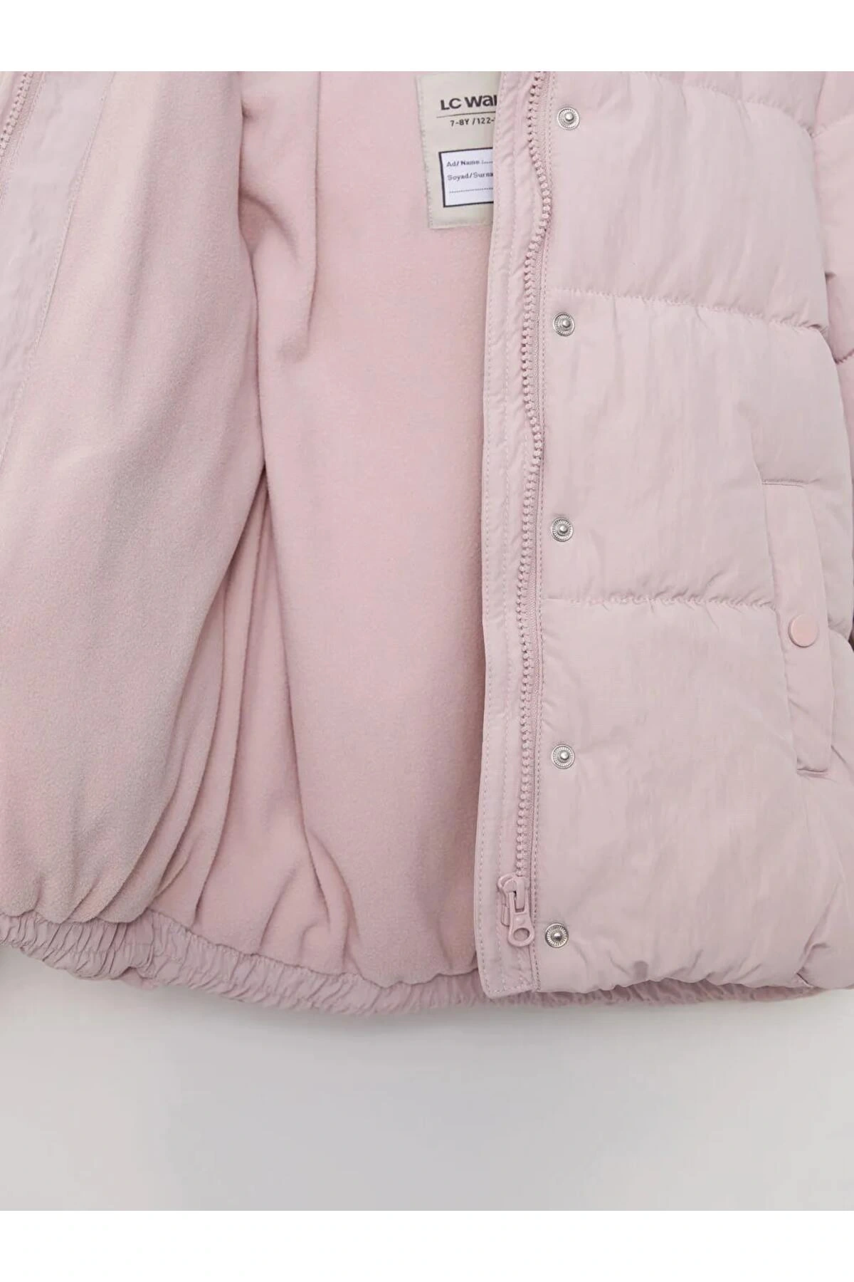 LCW Kids Lila Kapüşonlu Basic Kız Çocuk Şişme Mont