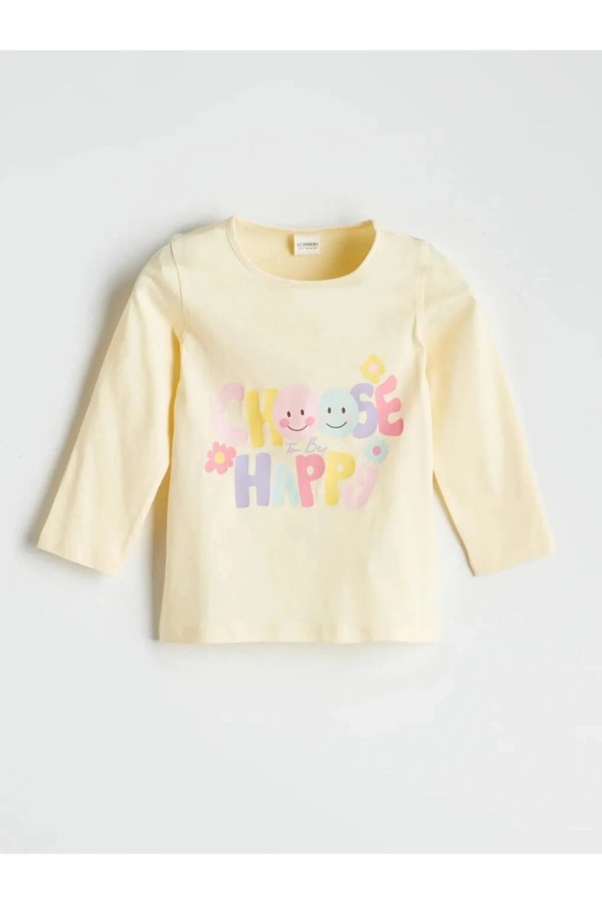 LCW Kids Mavi Baskılı Kız Çocuk Pijama Takım