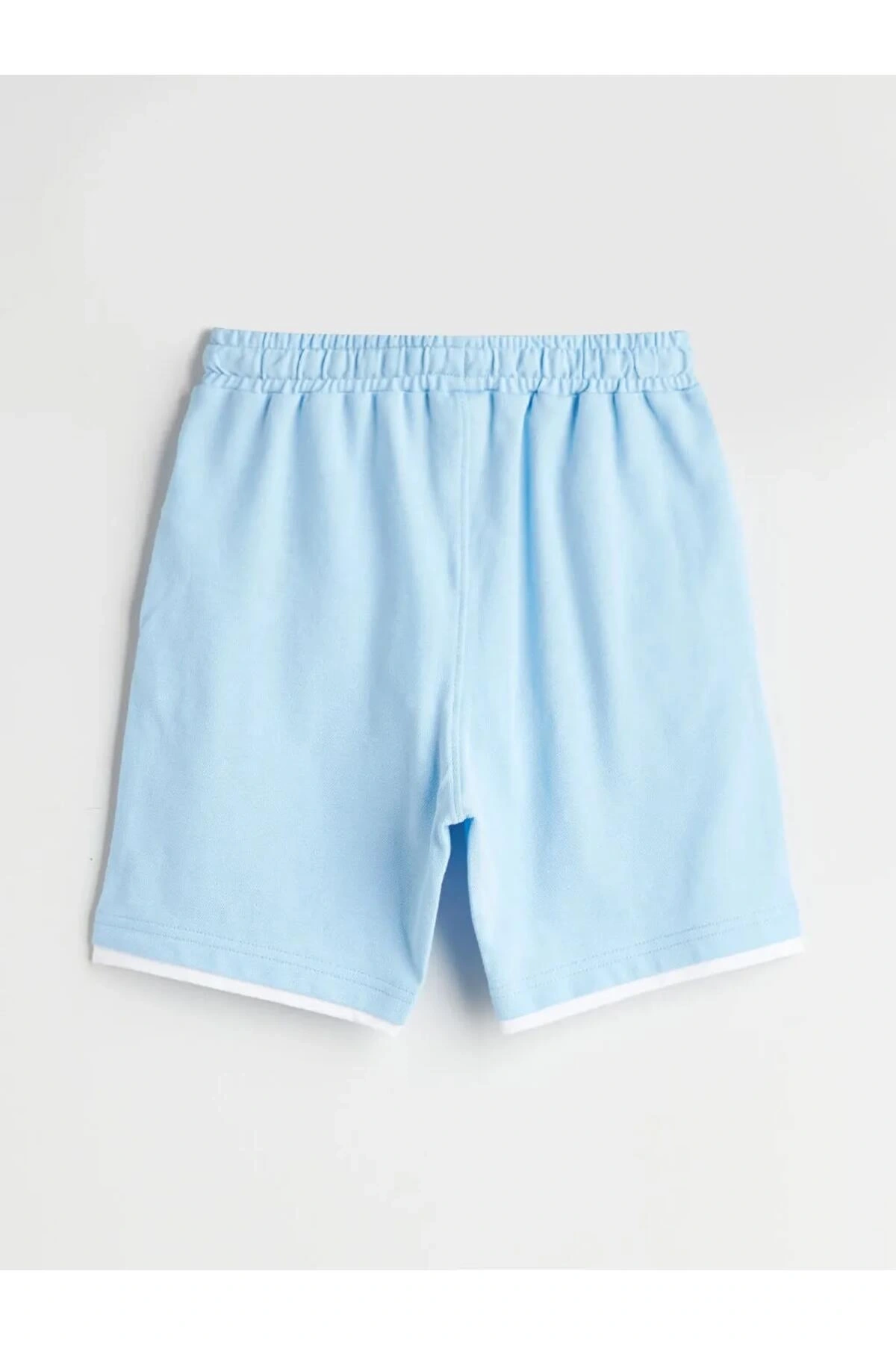 LCW Kids Mavi Beli Lastikli Erkek Çocuk Şort