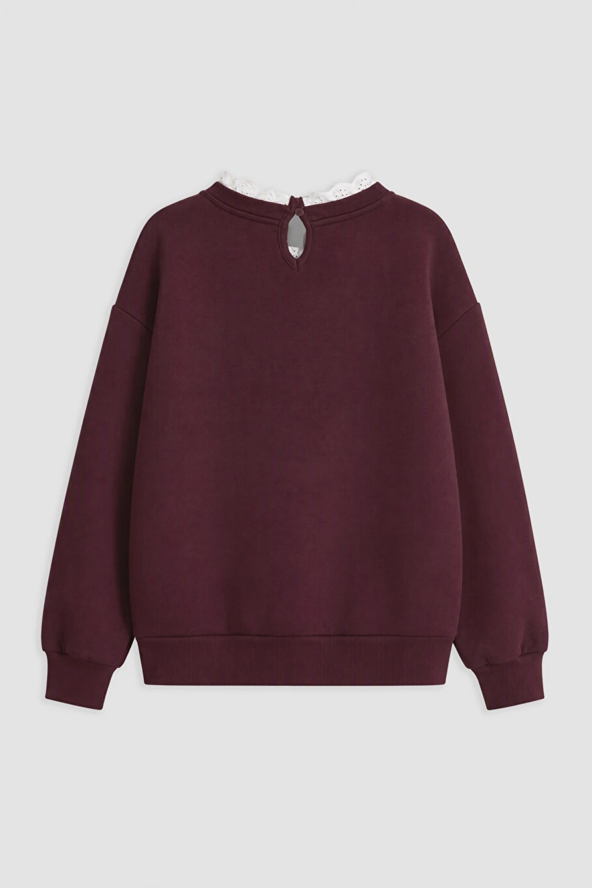 LCW Kids Mürdüm Kalın Paris Baskılı Kız Çocuk Sweatshirt