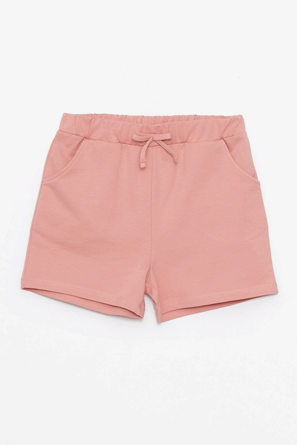 LCW Kids Pembe Beli Lastikli Basic Kız Çocuk Şort