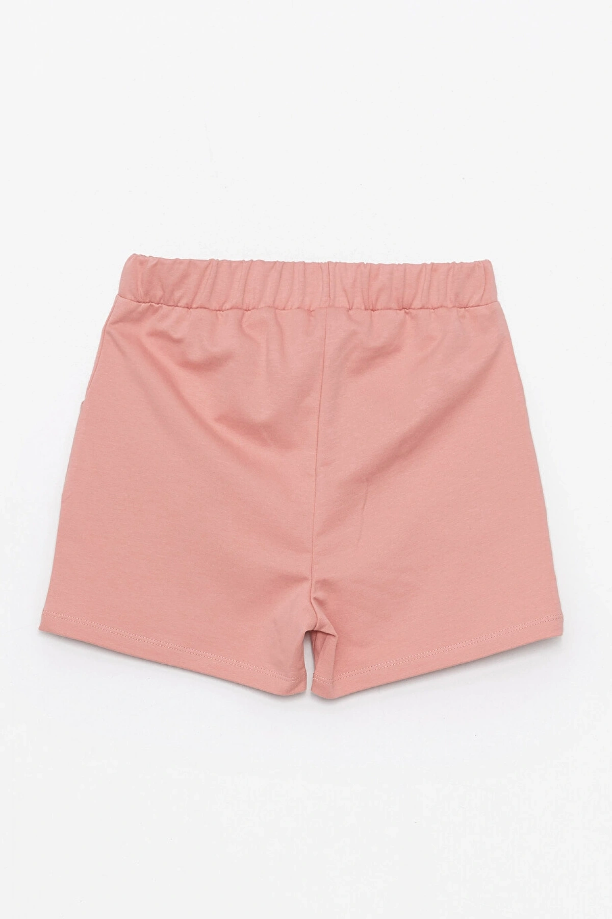 LCW Kids Pembe Beli Lastikli Basic Kız Çocuk Şort