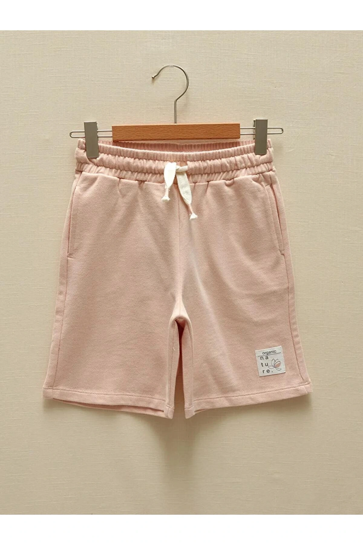 LCW Kids Pembe Beli Lastikli Kız Çocuk Şort