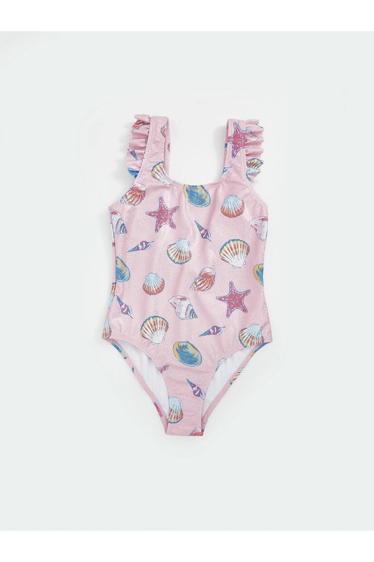 LCW Kids Pembe Hızlı Kuruyan Kız Çocuk Mayo