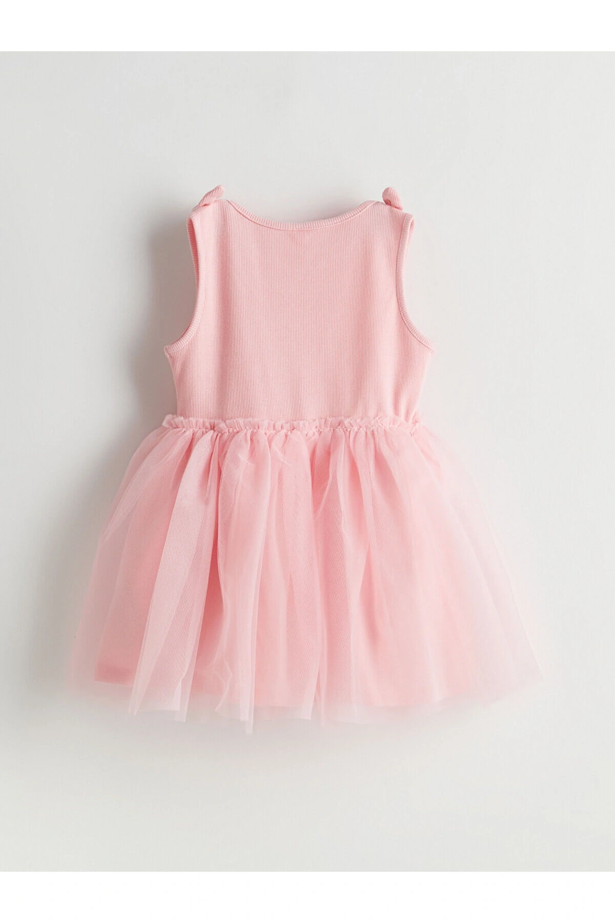 LCW Kids Pembe Nakışlı Kız Çocuk Kaşkorse Elbise
