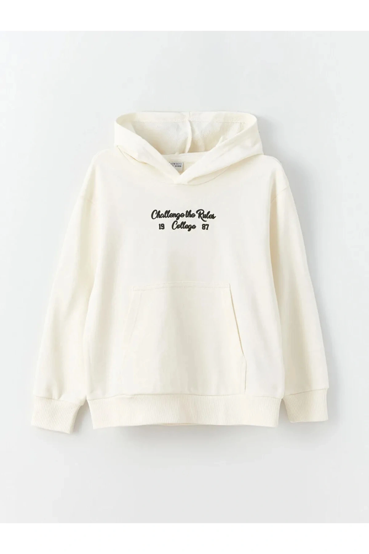 LCW Kids Rahat Kalıp Kapüşonlu Baskılı Erkek Çocuk Sweatshirt
