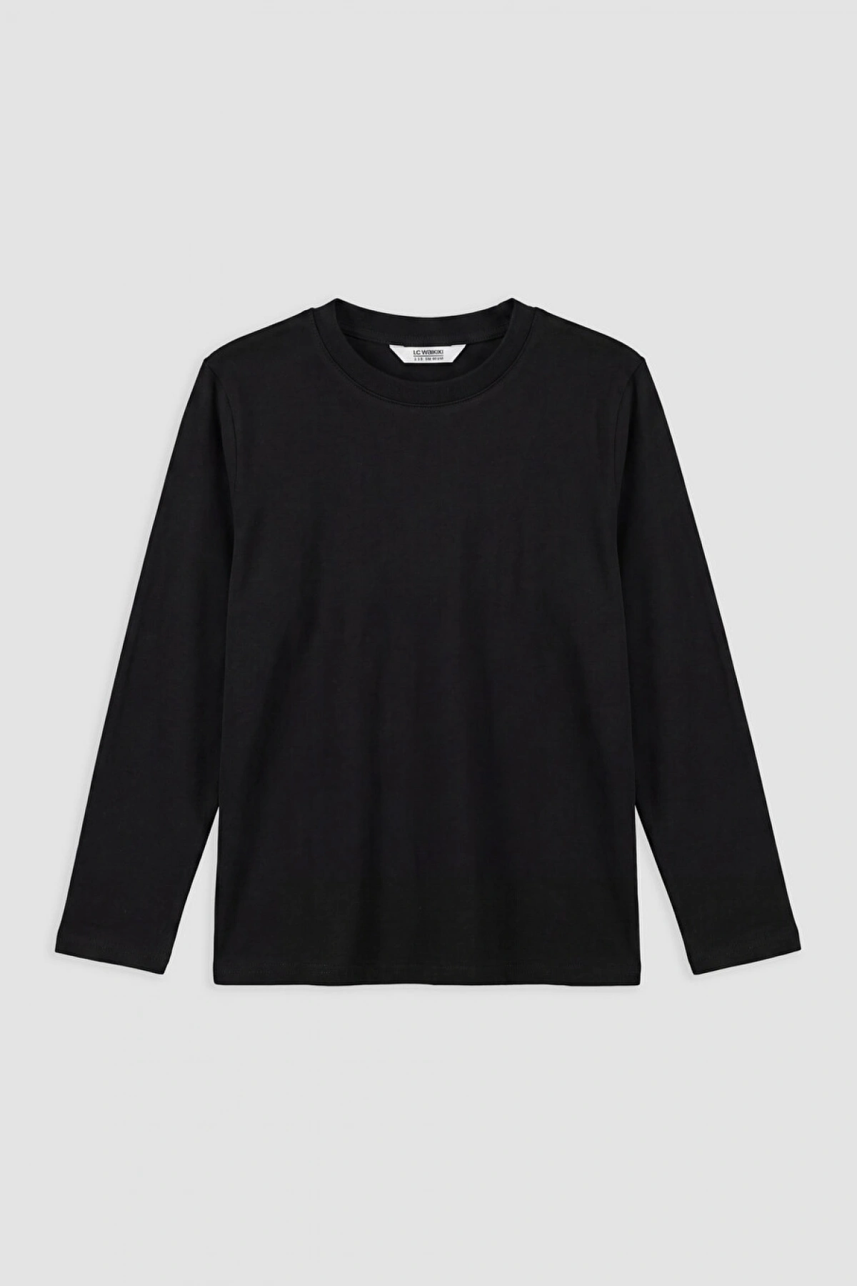LCW Kids Siyah Basic Erkek Çocuk Tişört