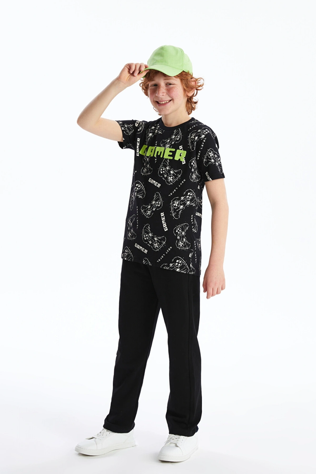 LCW Kids Siyah Beli Lastikli Basic Erkek Çocuk Eşofman Altı