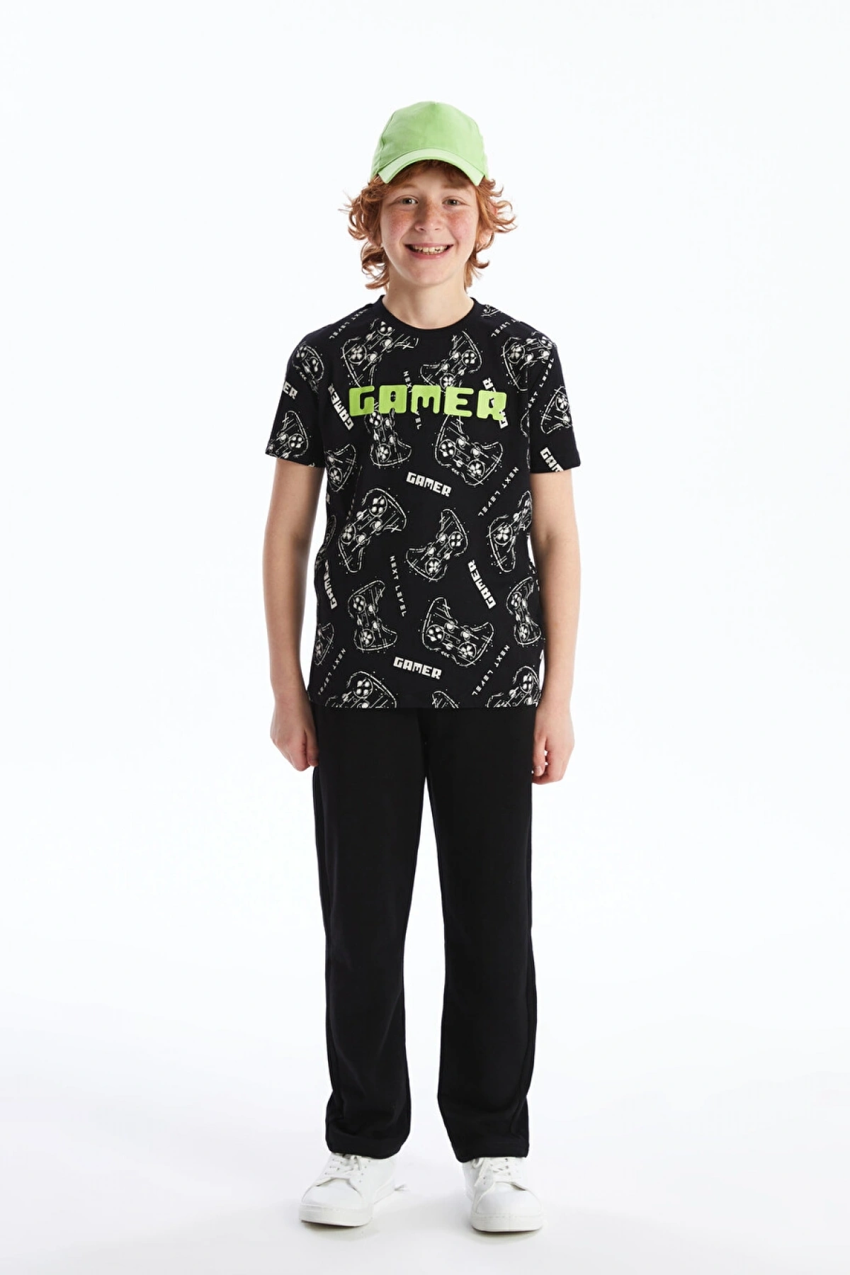 LCW Kids Siyah Beli Lastikli Basic Erkek Çocuk Eşofman Altı