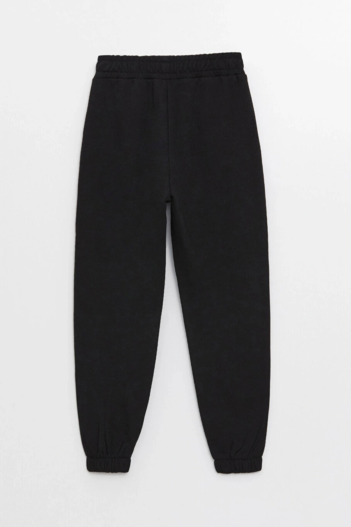 LCW Kids Siyah Beli Lastikli Basic Kız Çocuk Jogger Eşofman Altı
