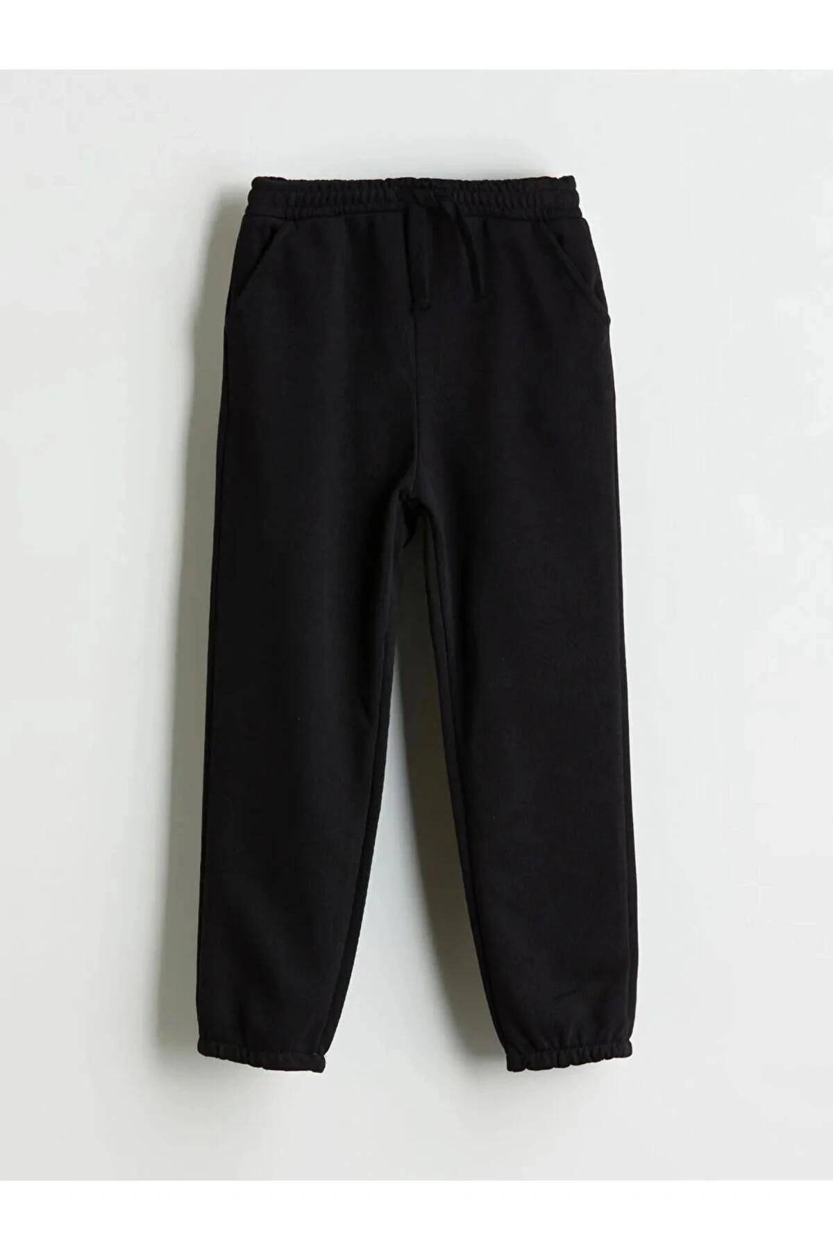 LCW Kids Siyah Beli Lastikli Erkek Çocuk Jogger Eşofman Altı