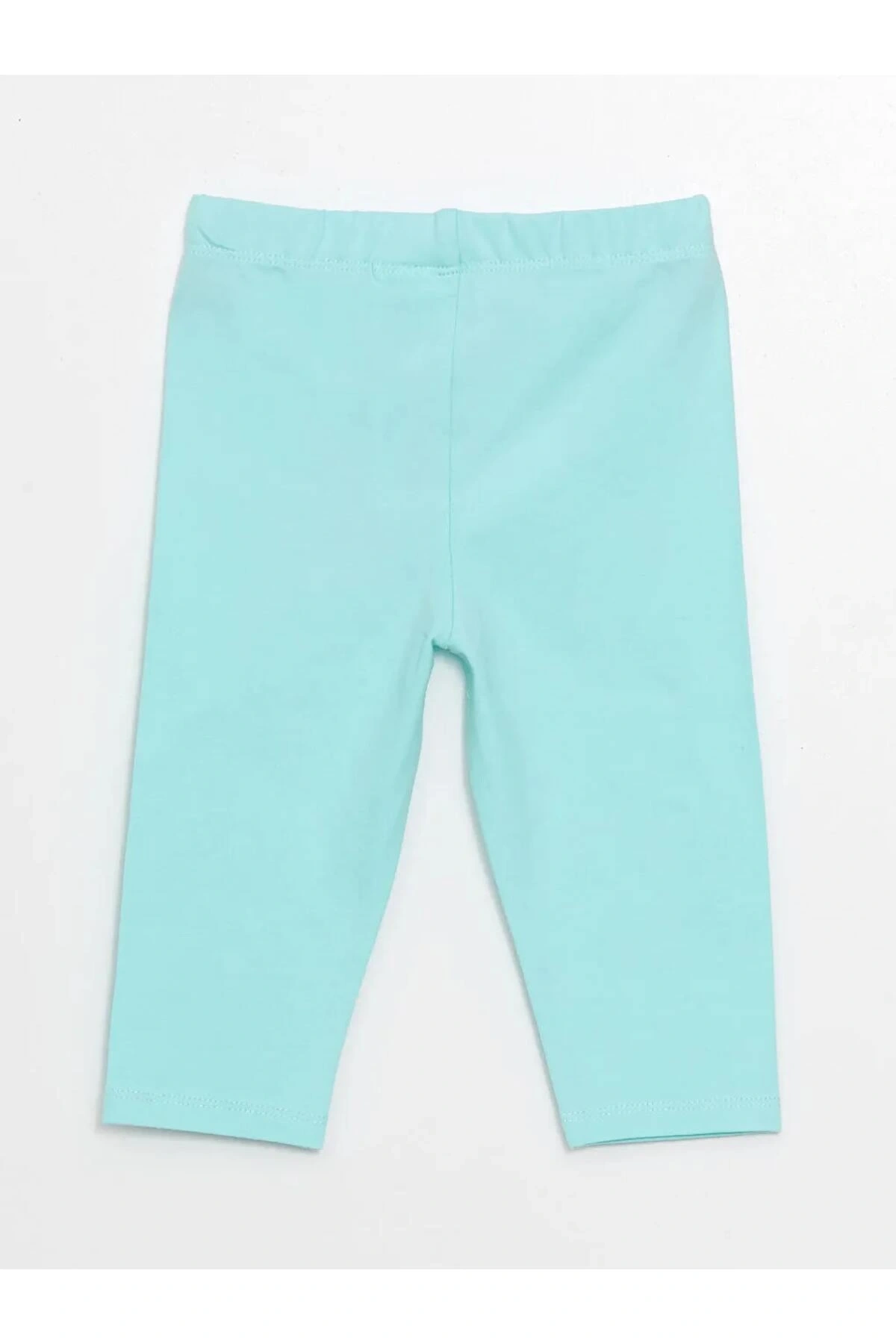 LCW Kids turkuaz Beli Lastikli Kız Bebek Basic Tayt