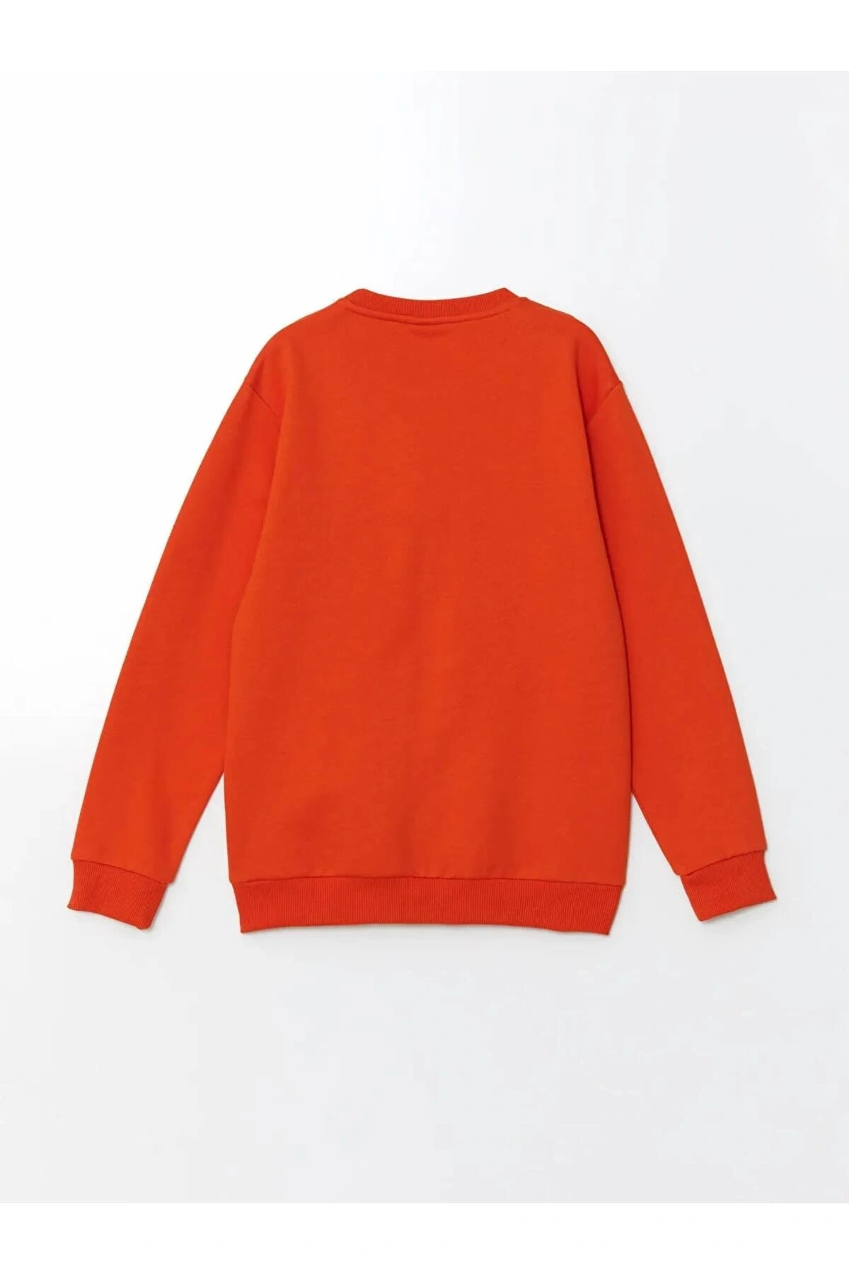LCW Kids Turuncu Bisiklet Yaka Erkek Çocuk Sweatshirt