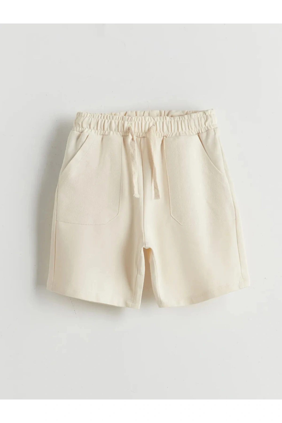 LCW Kids Yeşil Beli Lastikli Erkek Çocuk Şort