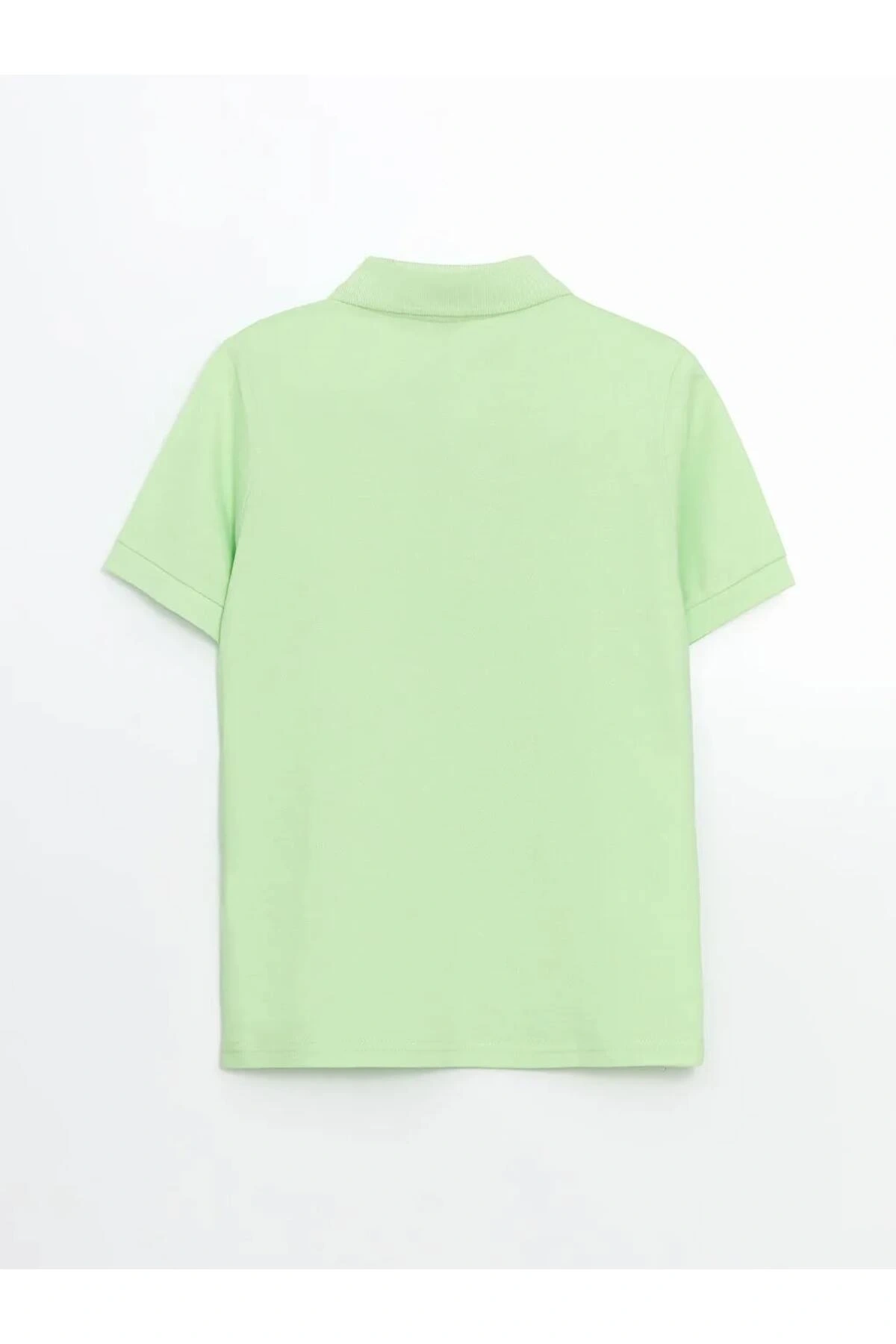 LCW Kids Yeşil Polo Yaka Erkek Çocuk Tişört