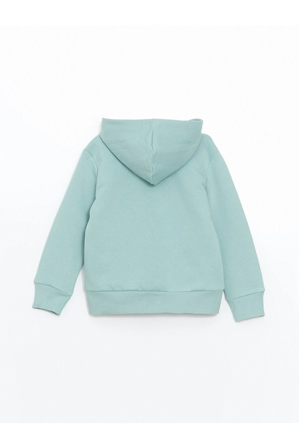 LCW Kids Yeşil Uzun Kollu Kız Çocuk Kalın Fermuarlı Sweatshirt