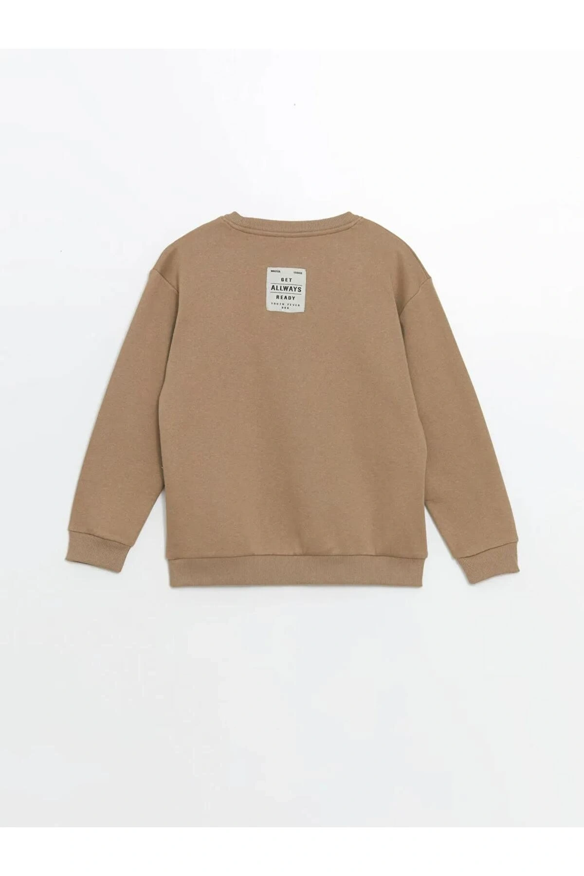LCW KidsBej Bisiklet Yaka Erkek Çocuk Sweatshirt