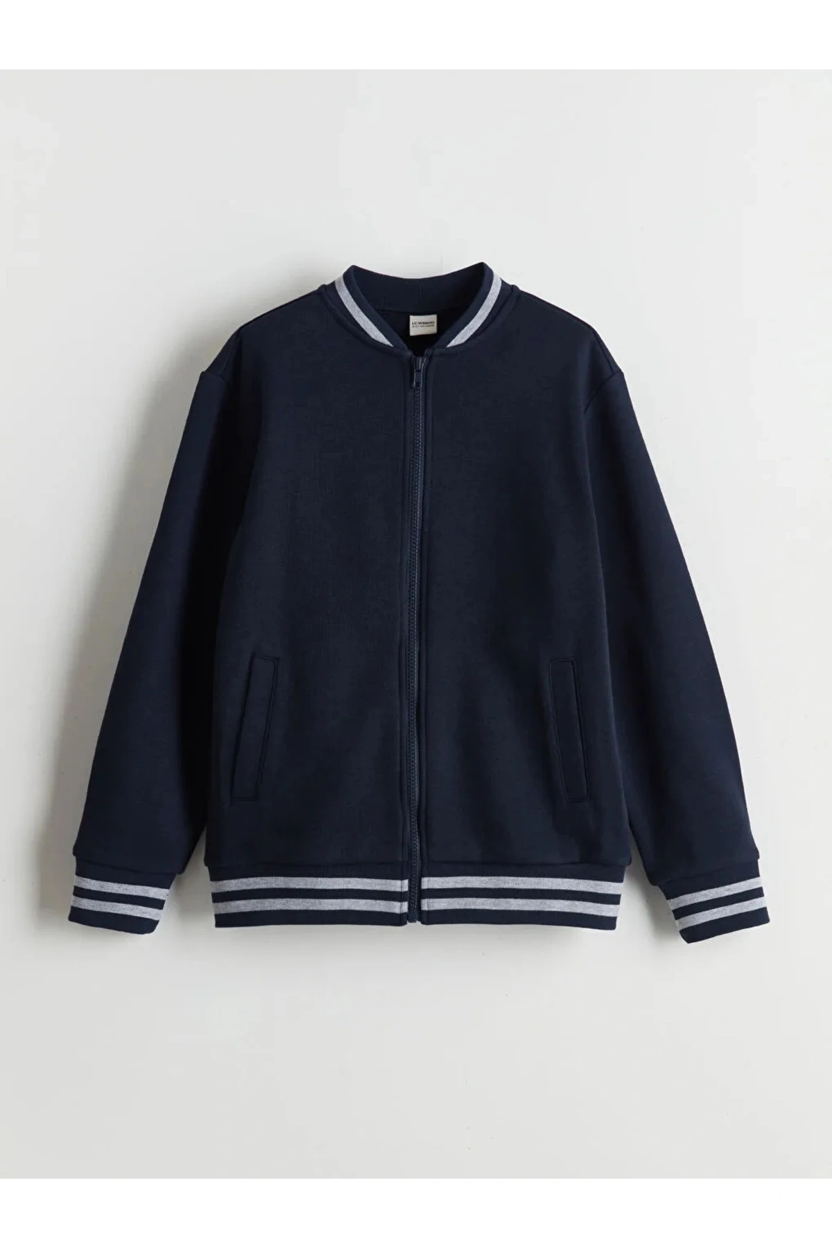 LCW KidsLacivert Basic Uzun Kollu Erkek Çocuk Hırka