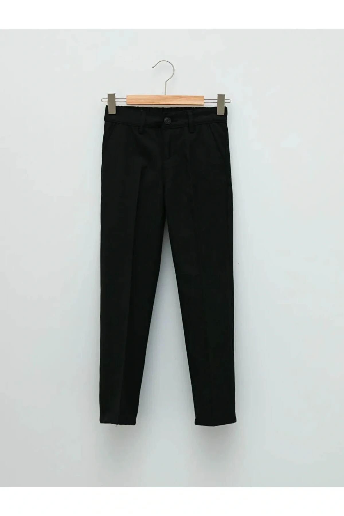 LCW KidsSiyah Basic Gabardin Erkek Çocuk Chino Pantolon