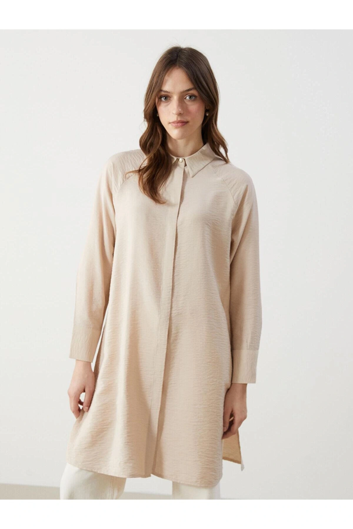 LCW Modest Dokulu Kadın Gömlek Tunik (S5)