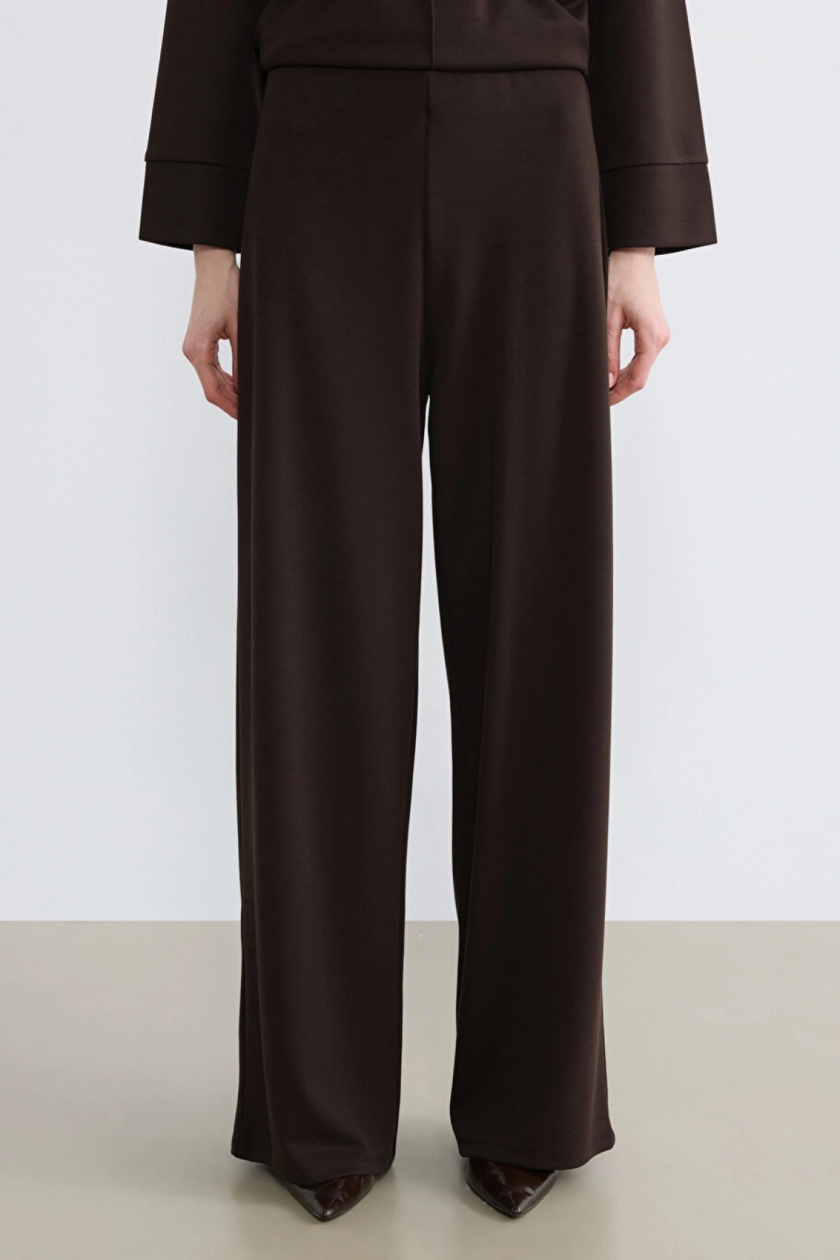 LCW Modest Kahverengi Beli Lastikli Soft Touch Kadın Eşofman Altı
