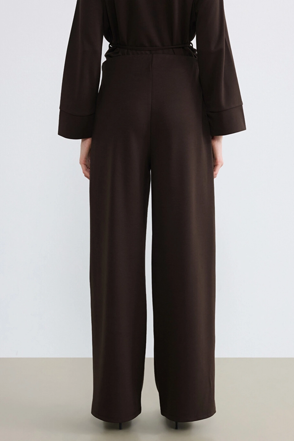 LCW Modest Kahverengi Beli Lastikli Soft Touch Kadın Eşofman Altı