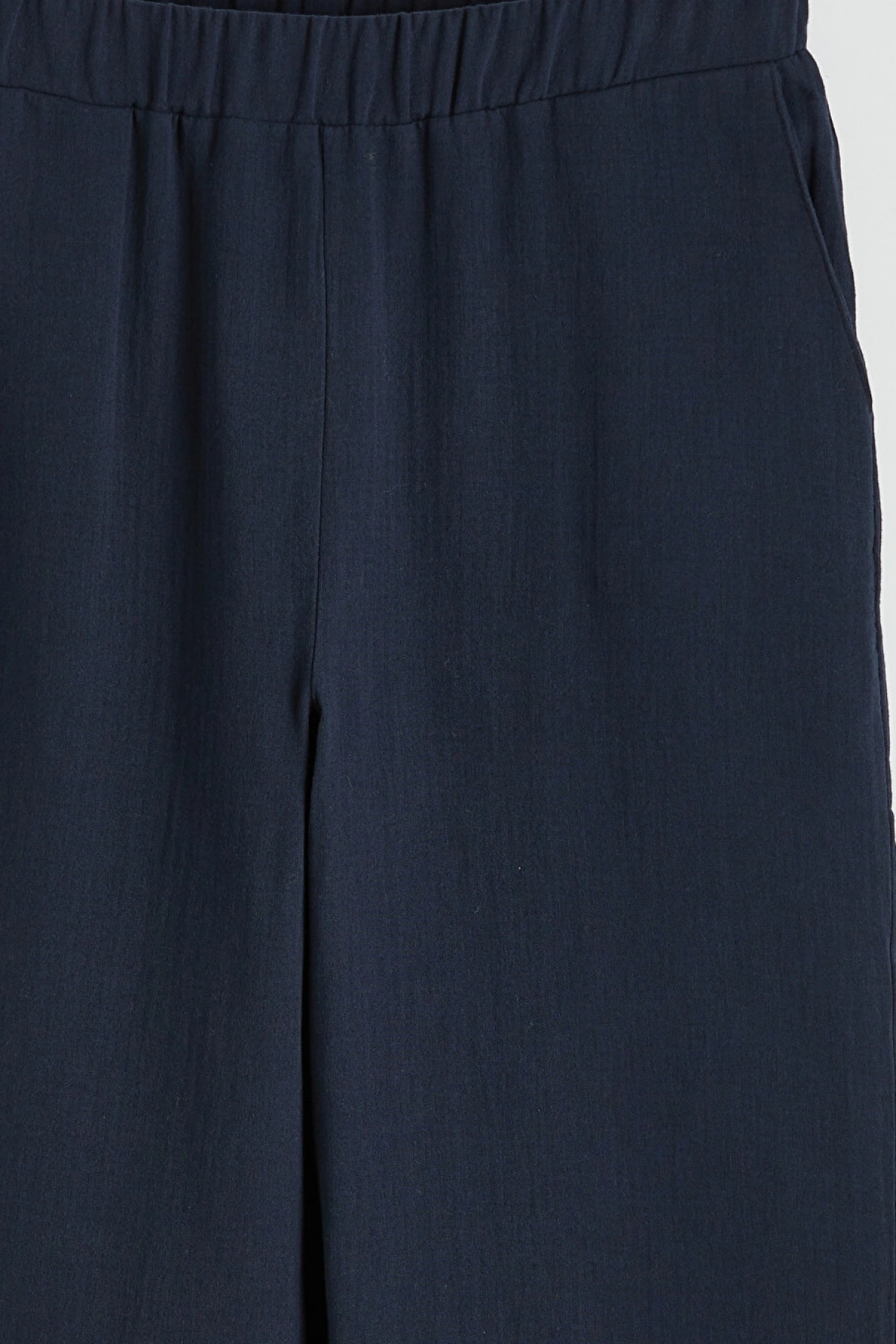 LCW Modest Lacivert Beli Lastikli Geniş Paça Kadın Pantolon