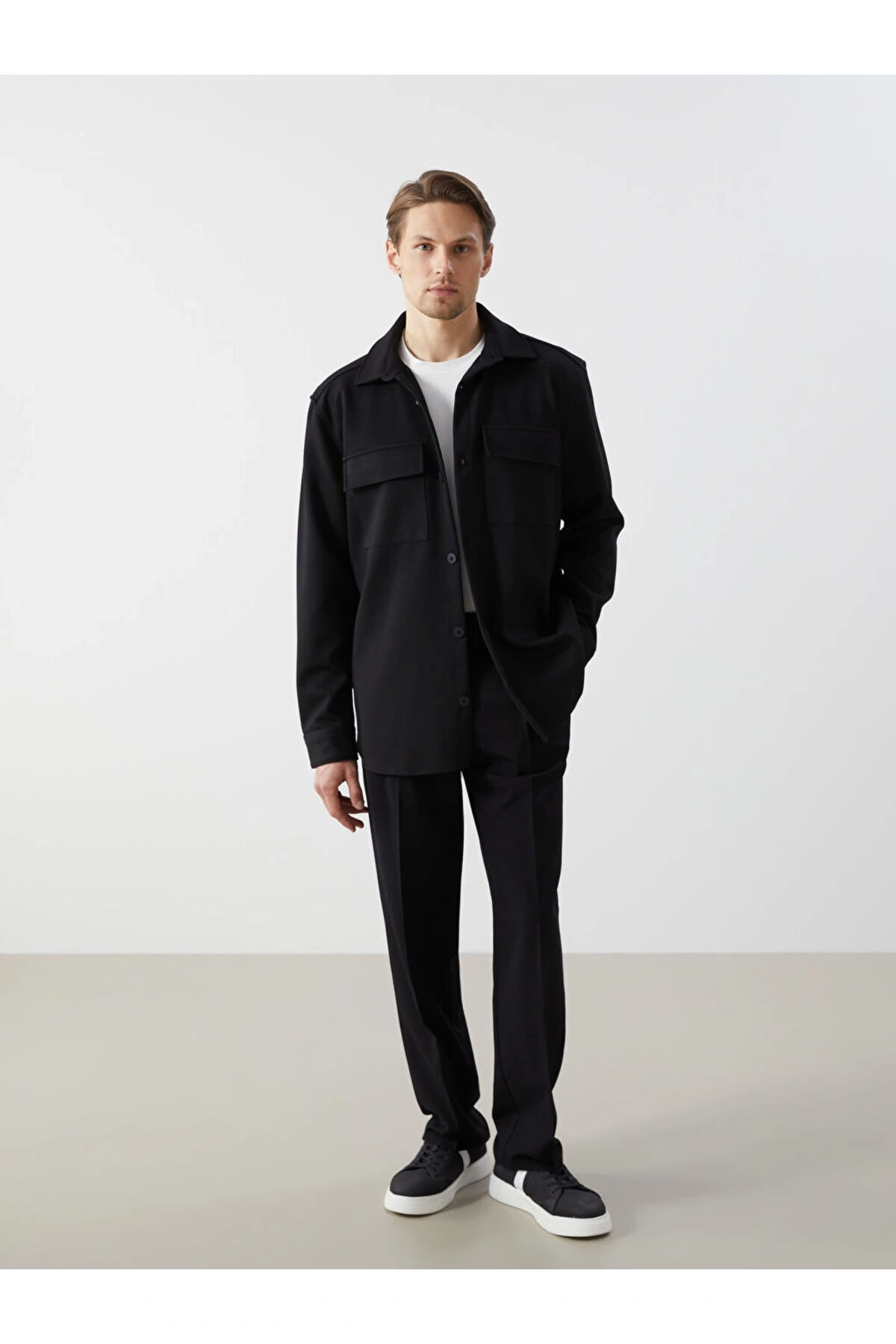 LCW Regular Fit Uzun Kollu Erkek Gömlek Ceket Fashion