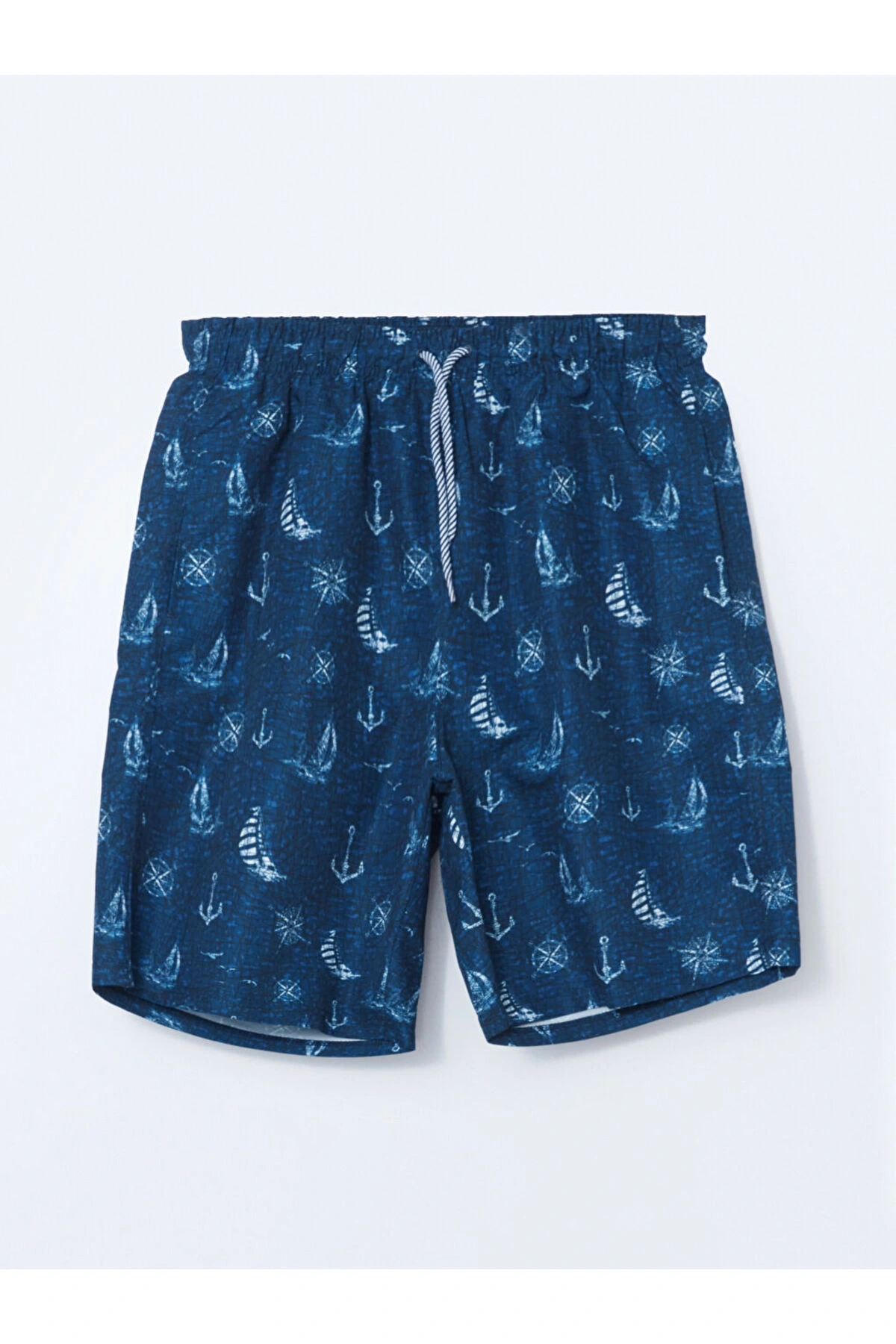 LCW SWIMWEAR Diz Hizası Boy Desenli Erkek Deniz Şortu