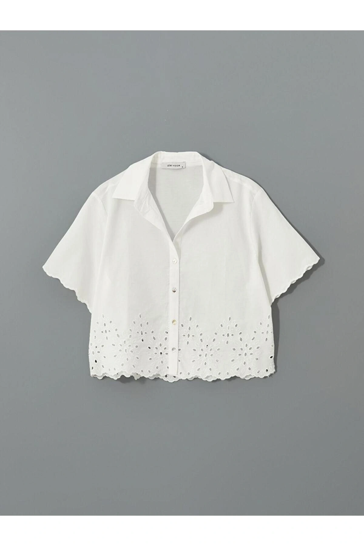 LCW Vision Ajurlu Poplin Kadın Gömlek