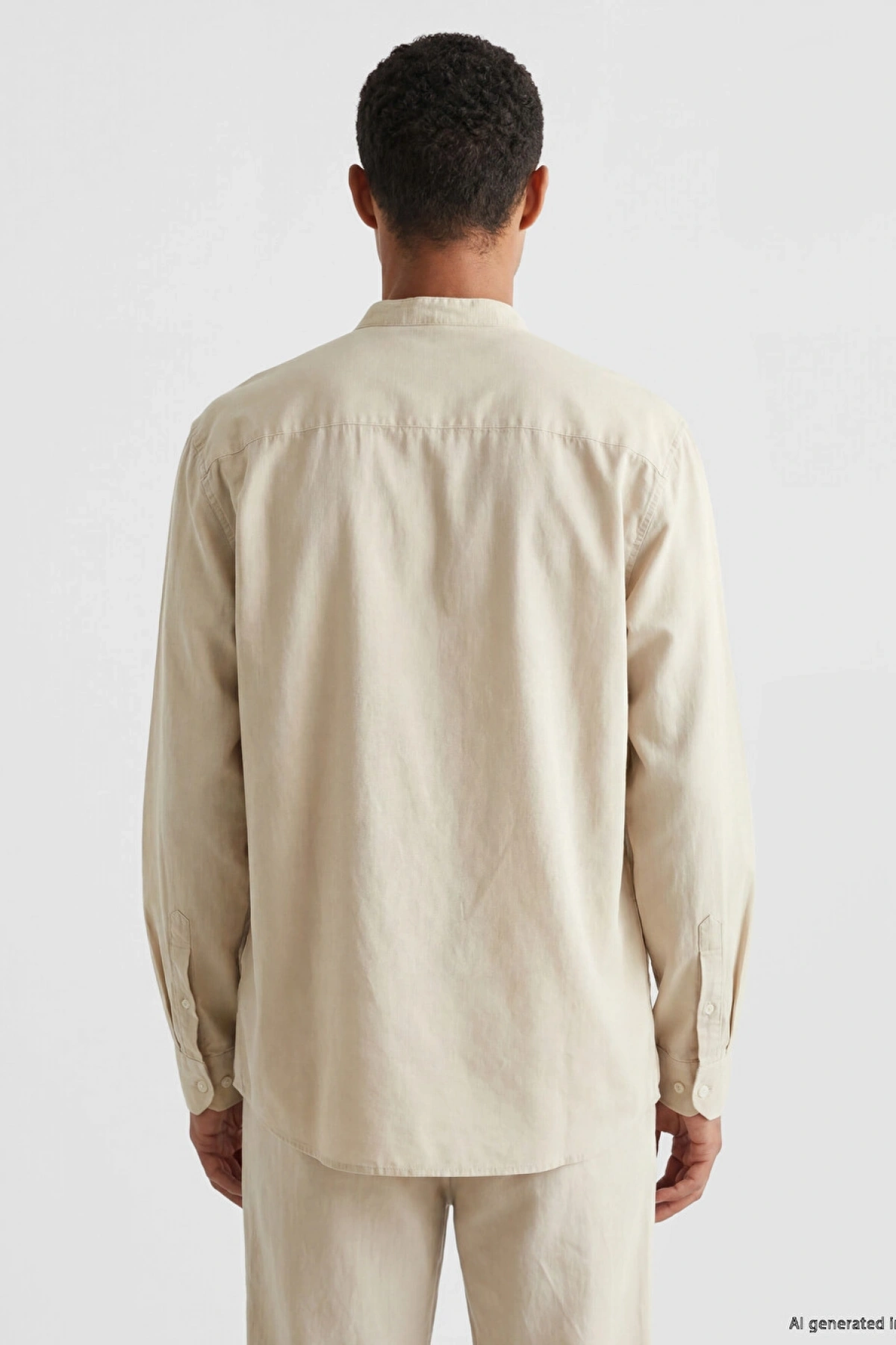 LCW Vision Bej Regular Fit Keten Karışımlı Erkek Gömlek