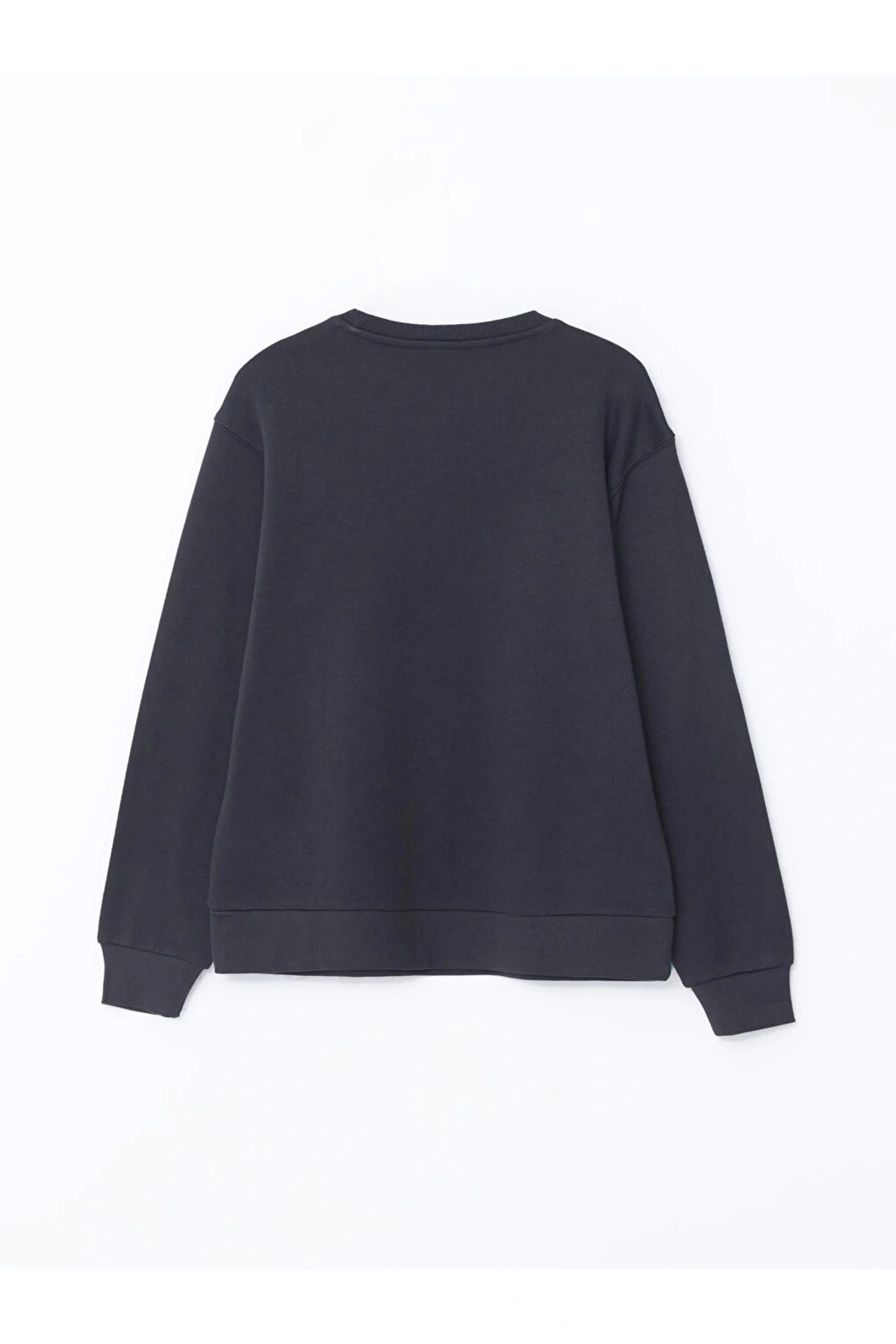 LCW Vision Bisiklet Yaka Parlak Taş Baskılı Kadın Kalın Sweatshirt