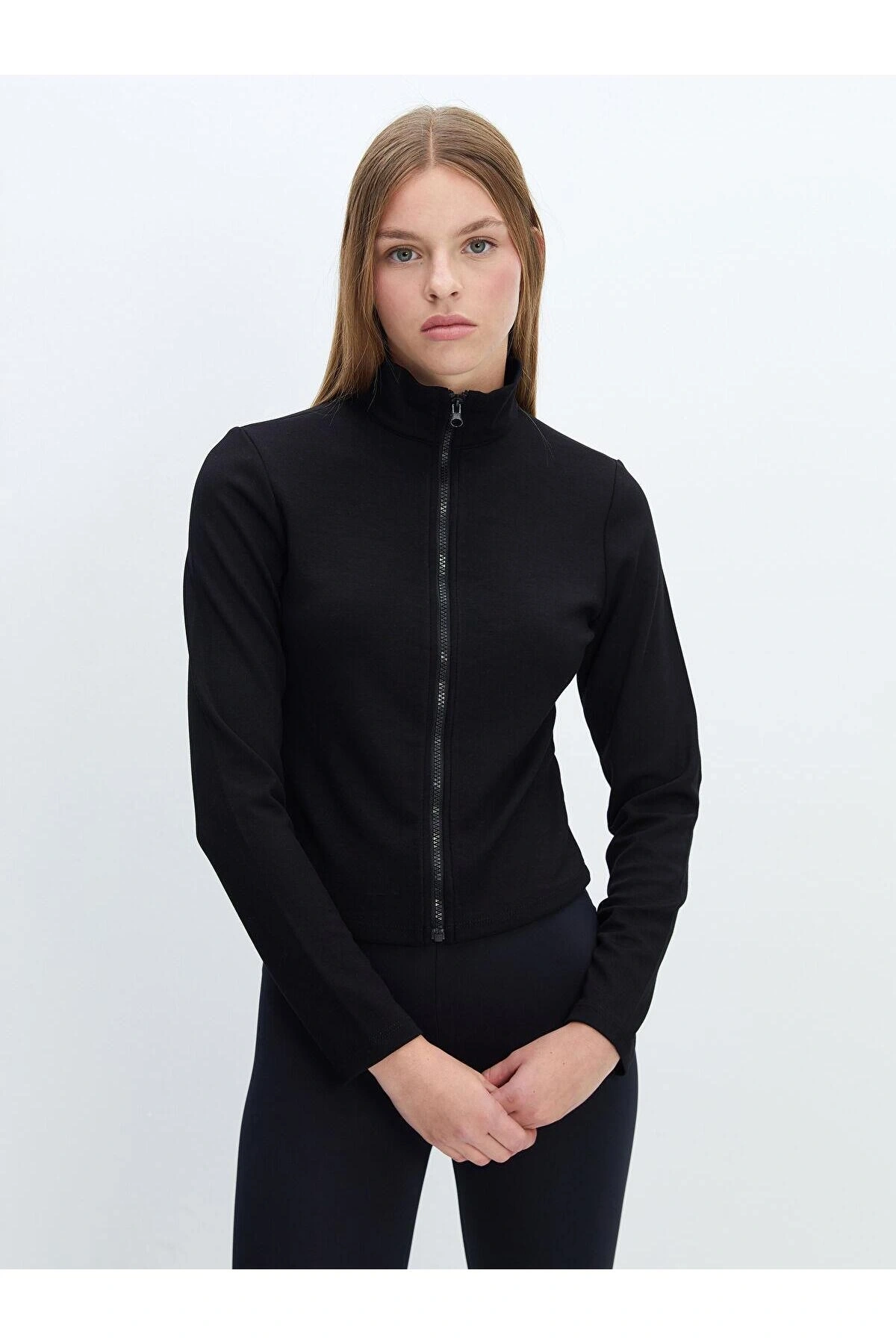 LCW Vision  Dik Yaka Kadın Fermuarlı Sweatshirt