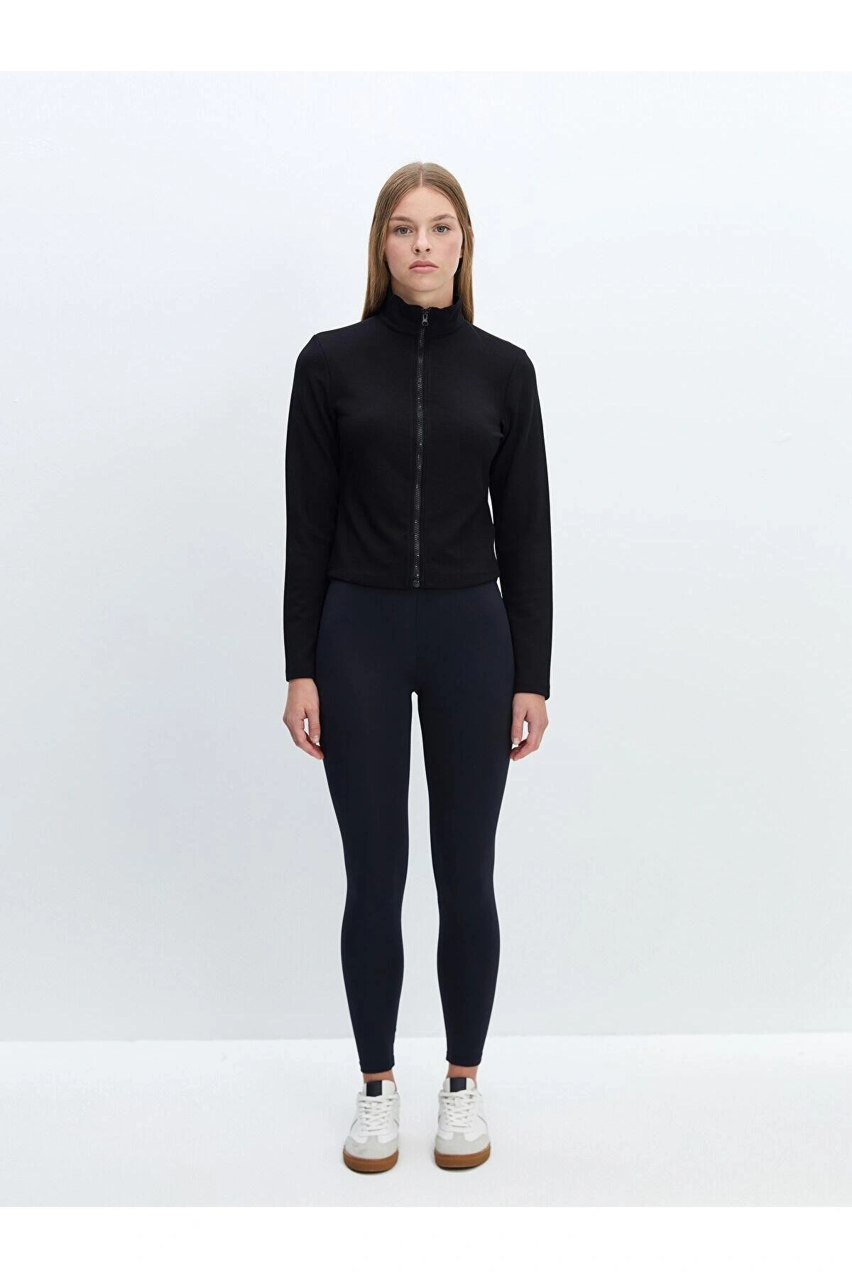 LCW Vision  Dik Yaka Kadın Fermuarlı Sweatshirt