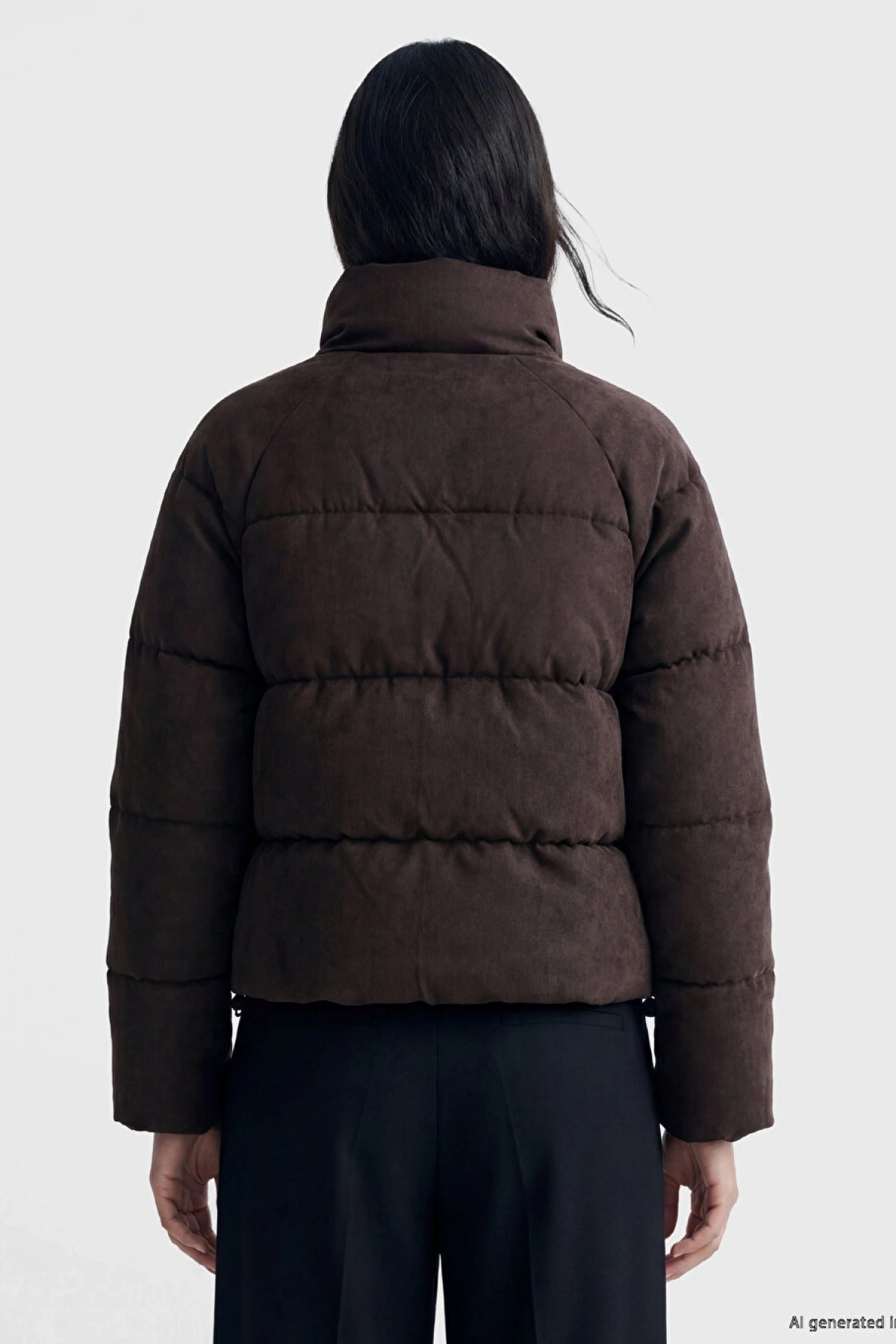 LCW Vision Kahverengi Oversize Kadın Şişme Mont