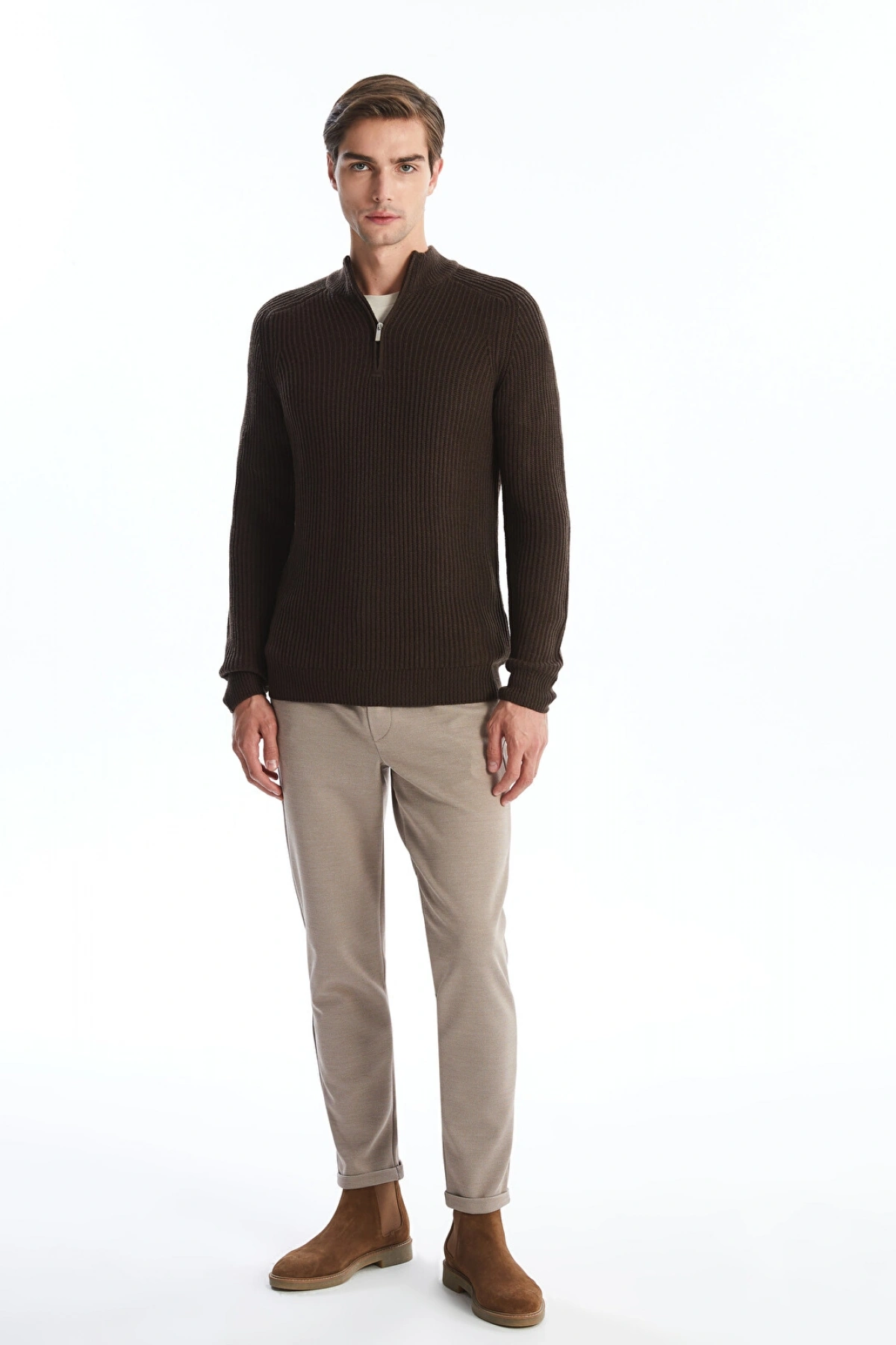 LCW Vision Kahverengi Slim Fit Erkek Pantolon