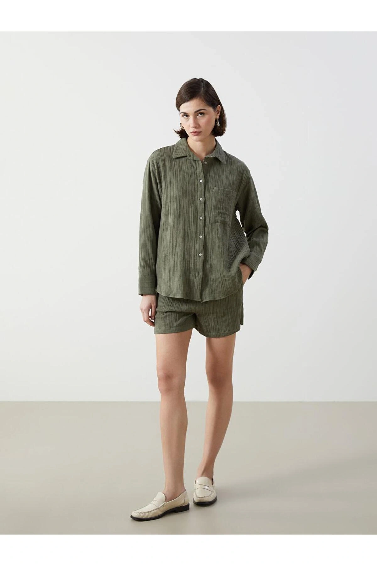 LCW Vision Loose Fit Kadın Gömlek