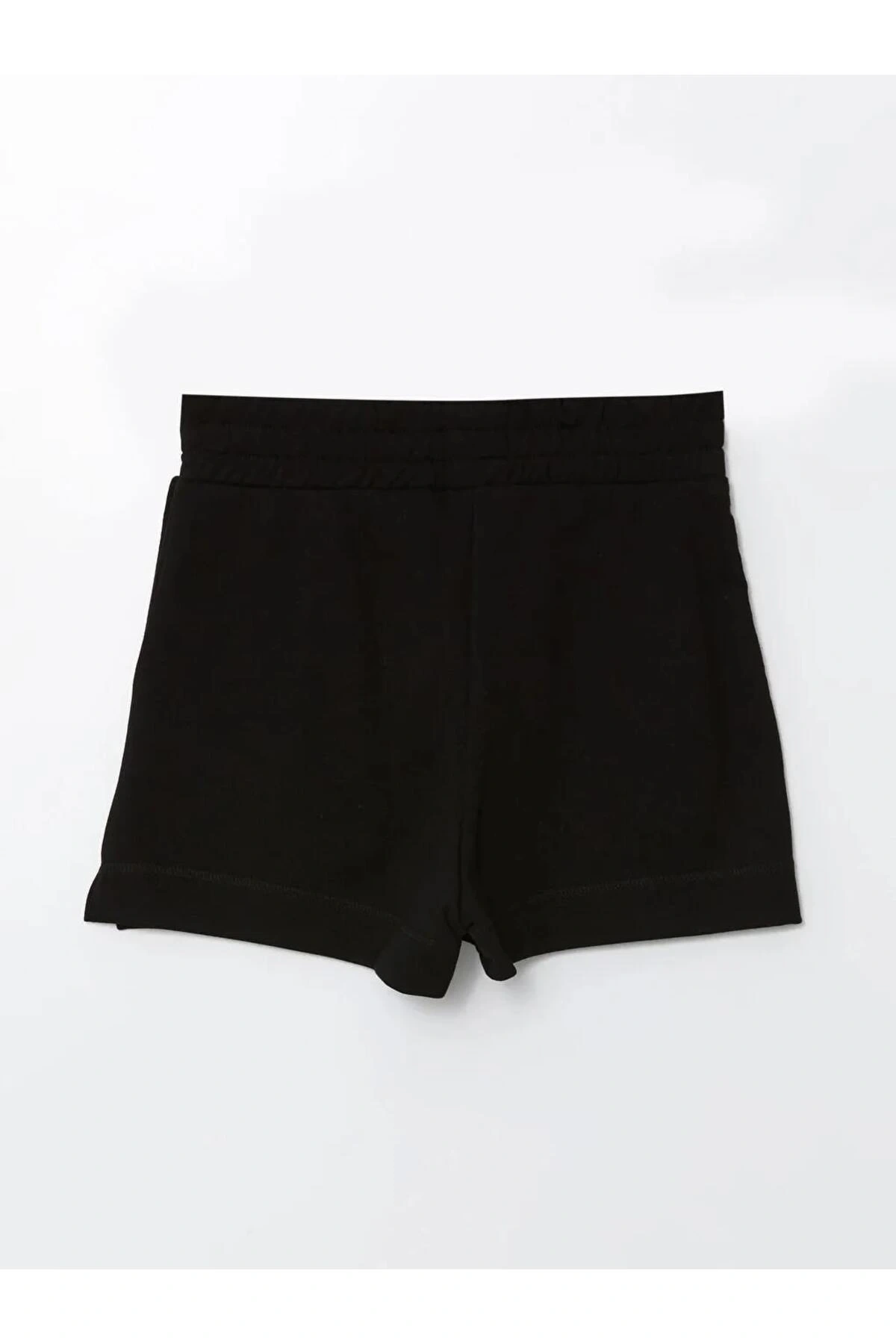 LCW Vision Siyah Beli Lastikli Kadın Şort