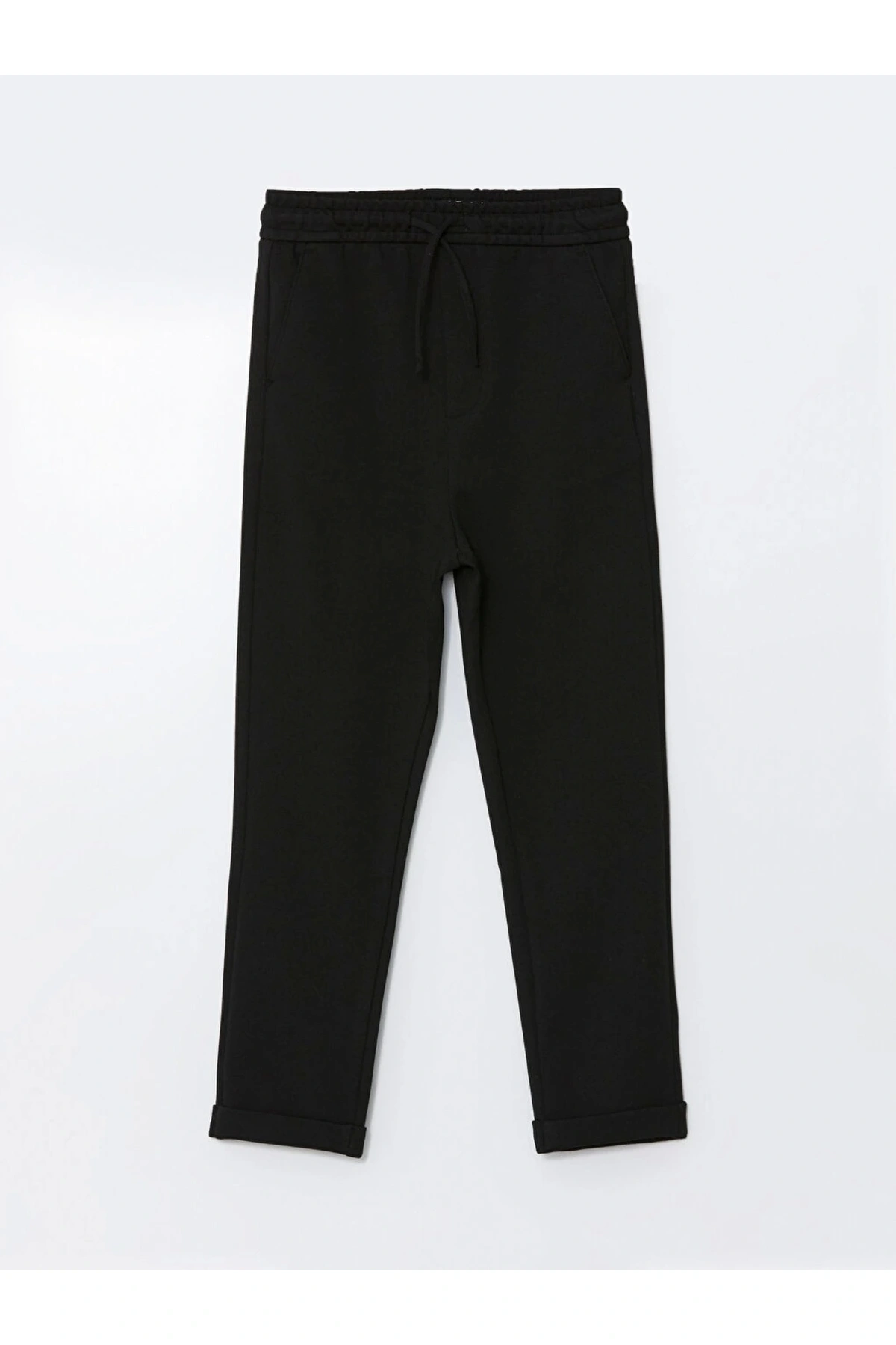 Lcw Vision Siyah Beli Lastikli Slim Fit Erkek Çocuk Pantolon