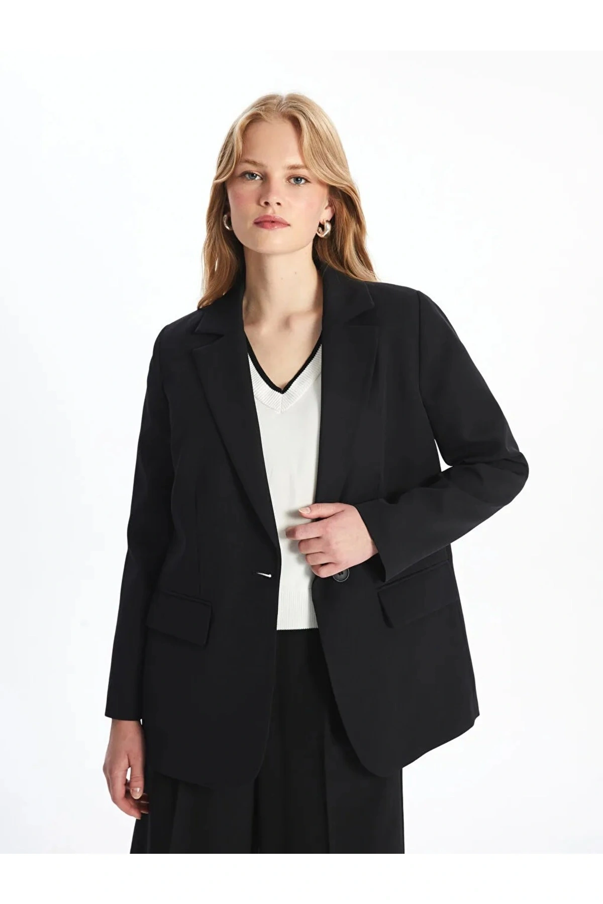 LCW Vision Yeni Siyah Kadın Blazer Ceket