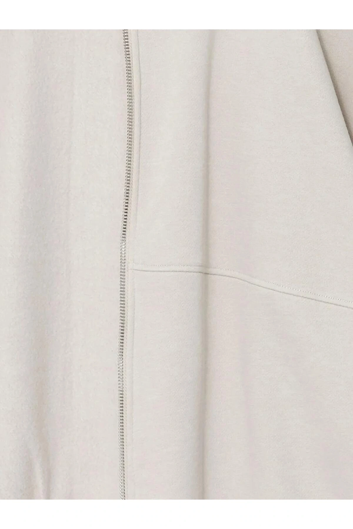 LCW VisionGri Kolej Yaka Oversize Kadın Kalın Fermuarlı Sweatshirt
