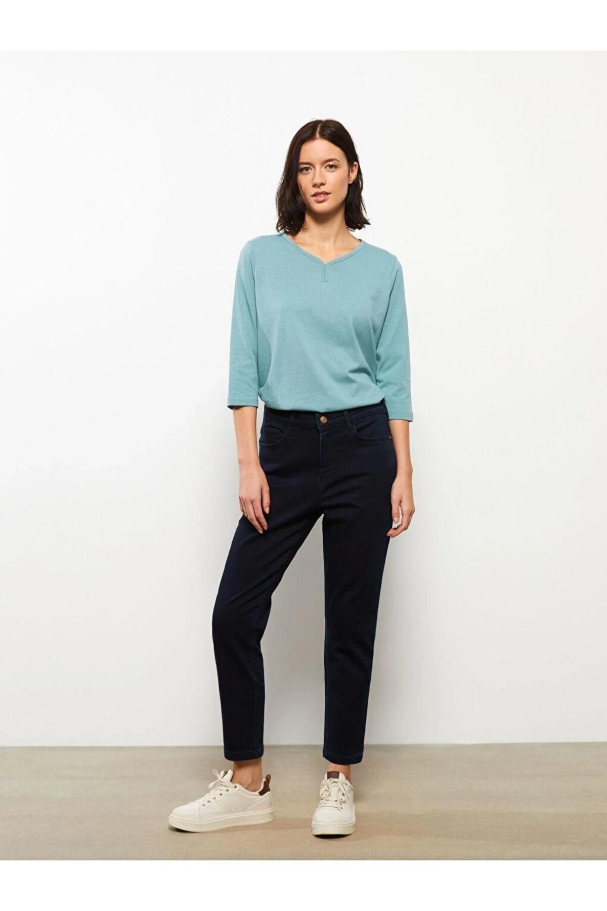 LCWAIKIKI Basic Slim Fit Düz Kadın Jean Pantolon