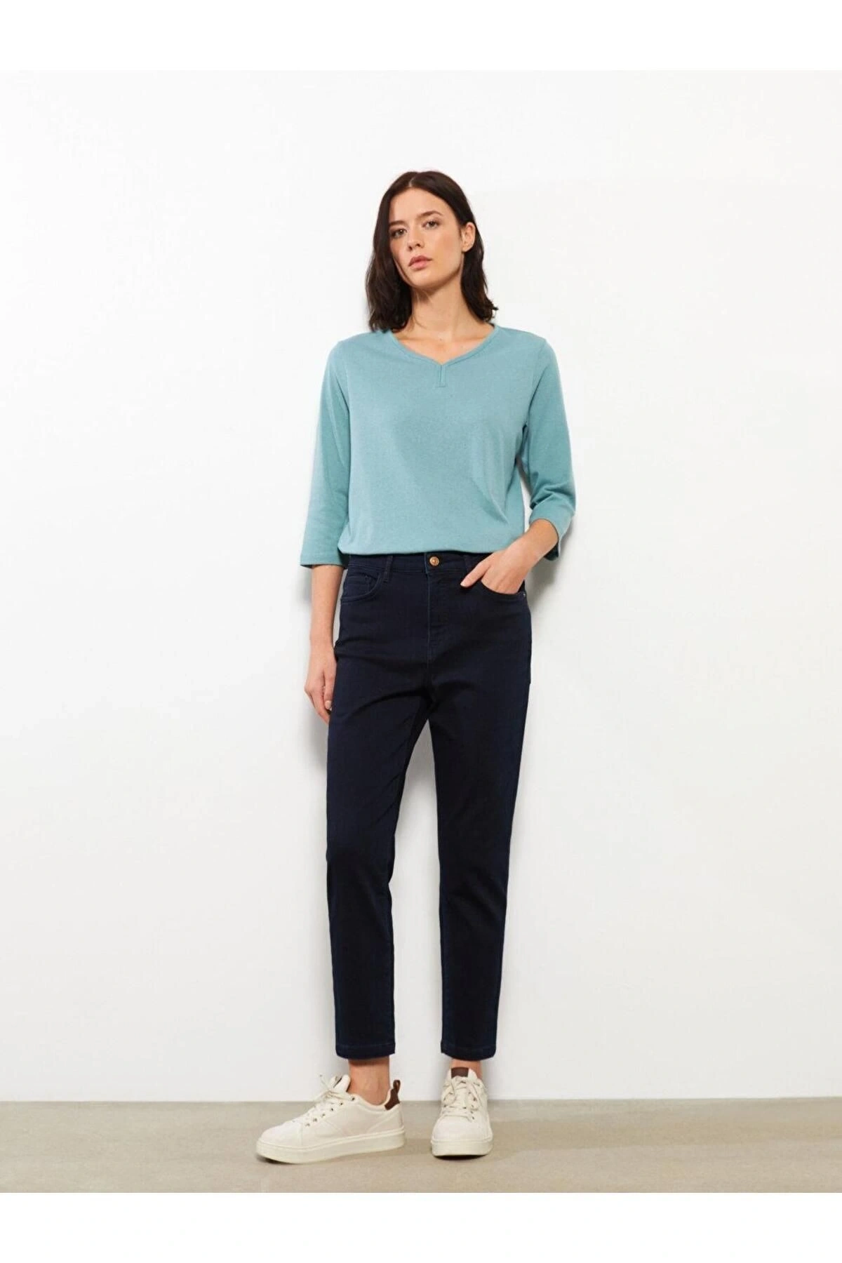 LCWAIKIKI Basic Slim Fit Düz Kadın Jean Pantolon