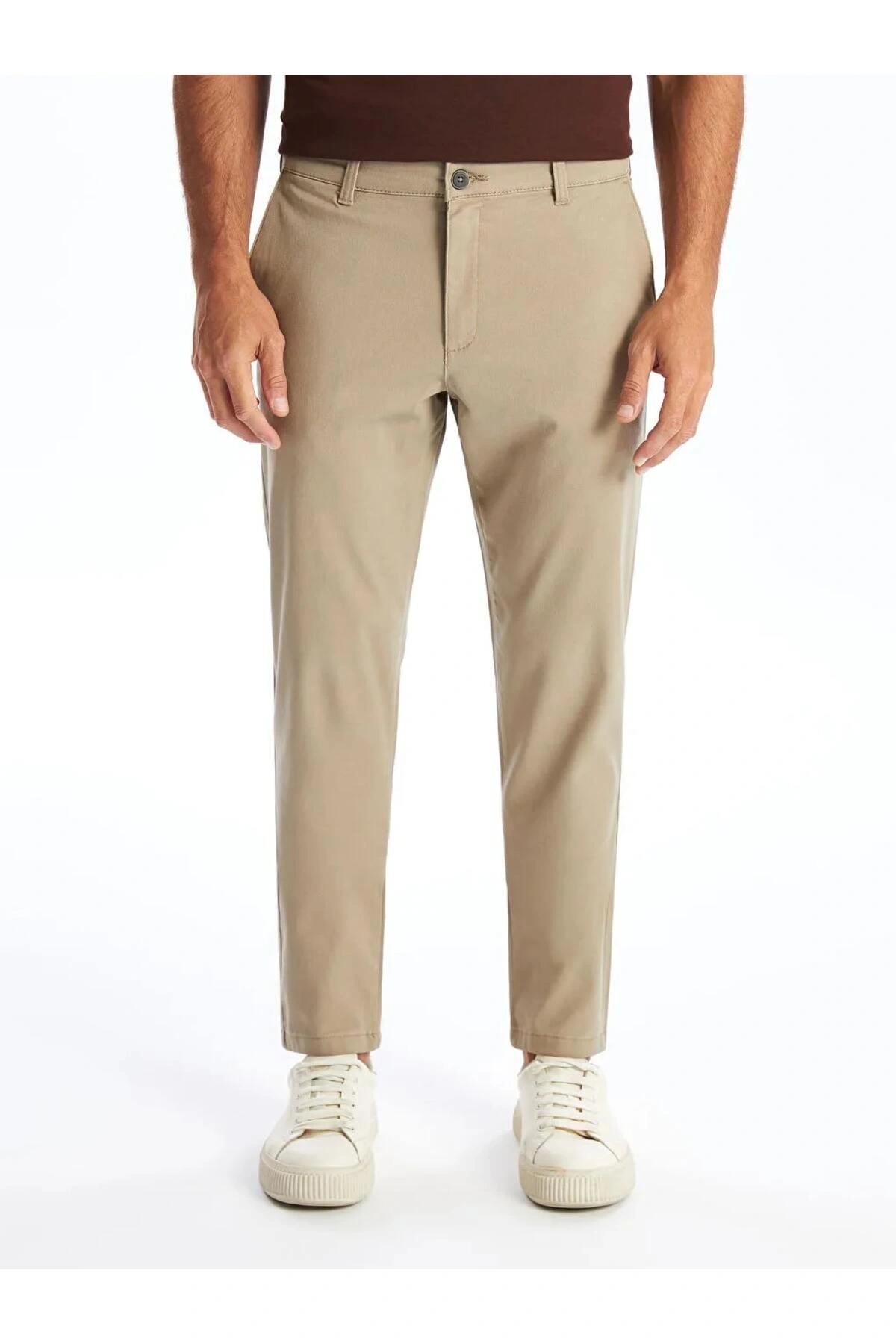 LCWAIKIKI Classic Bej Dar Kalıp Erkek Chino Pantolon