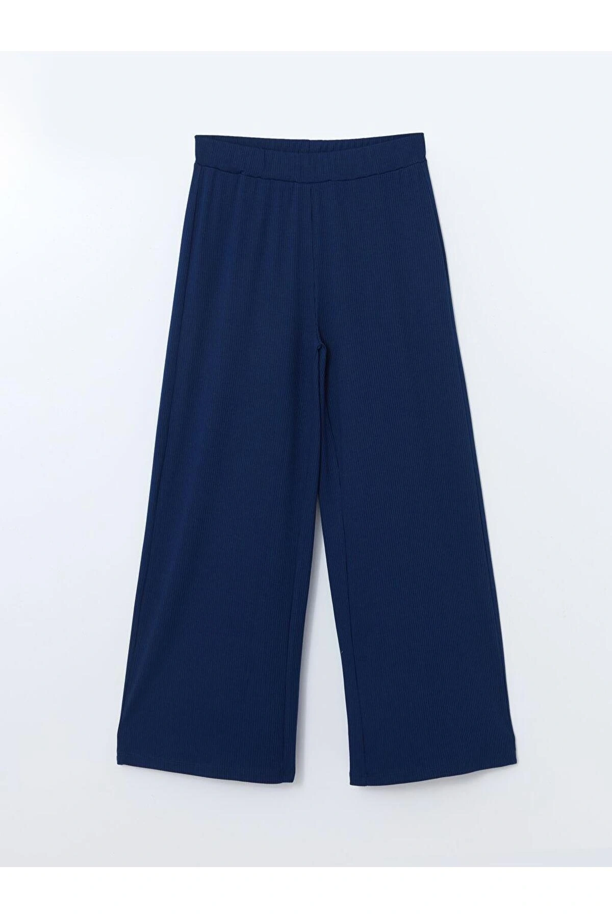 LCWAIKIKI Classic Lacivert Beli Lastikli Geniş Paça Kadın Pantolon