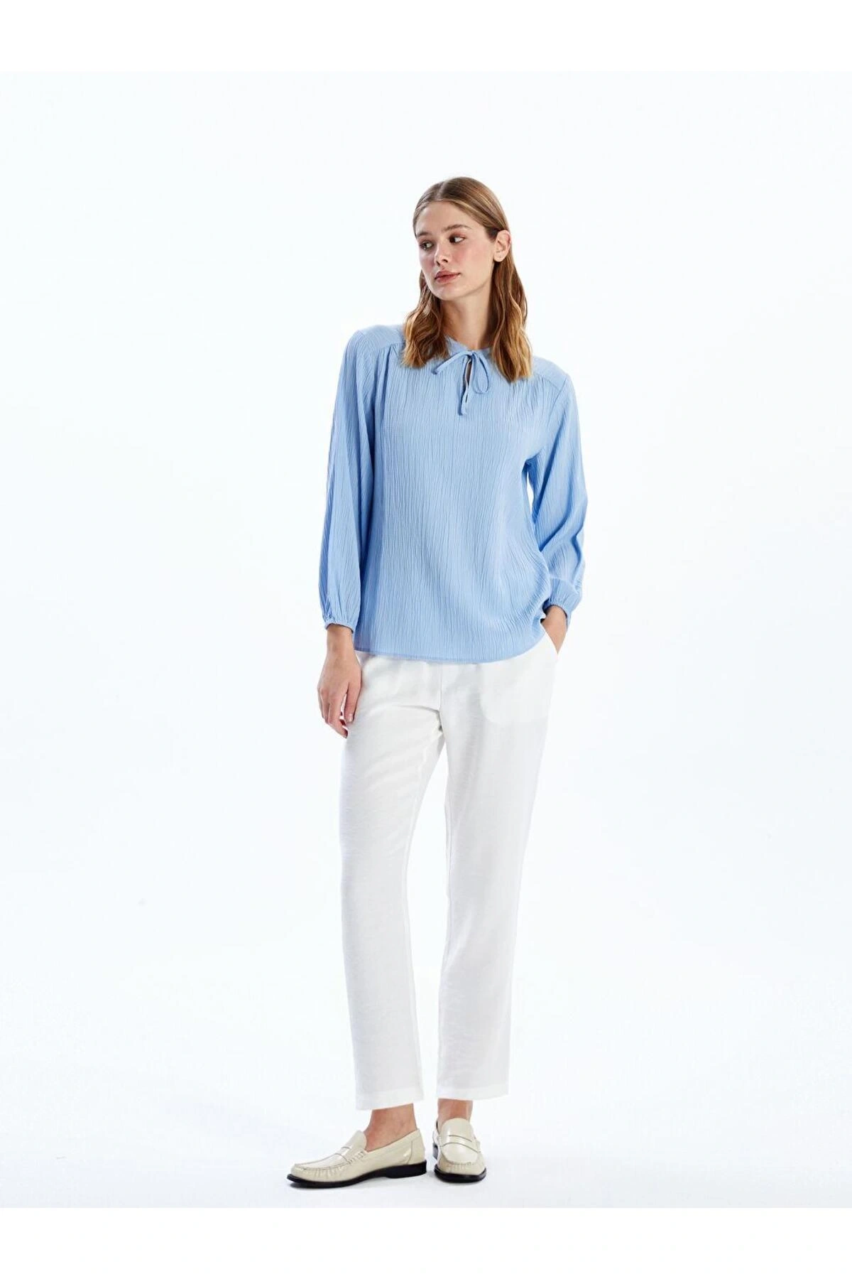 LCWAIKIKI Classic Beli Lastikli Loose Fit Kadın Pantolon