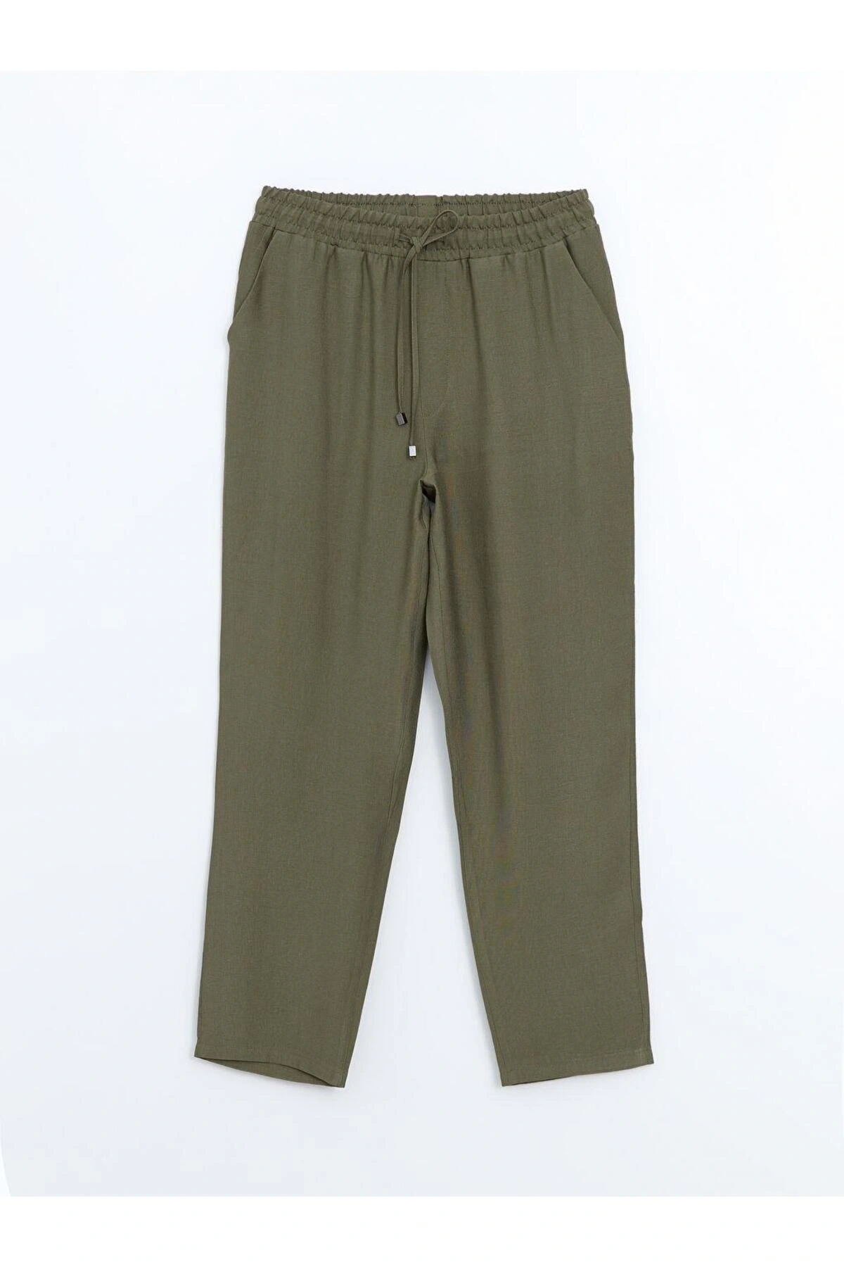 LCWAIKIKI Classic Beli Lastikli Loose Fit Kadın Pantolon
